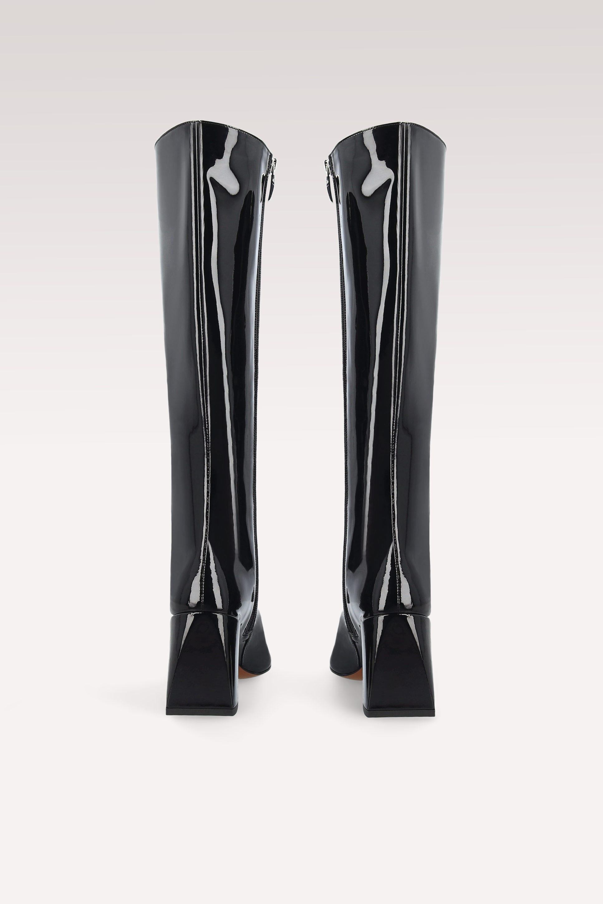 MONICA 03 BLACK PATENT LEATHER BOOTS