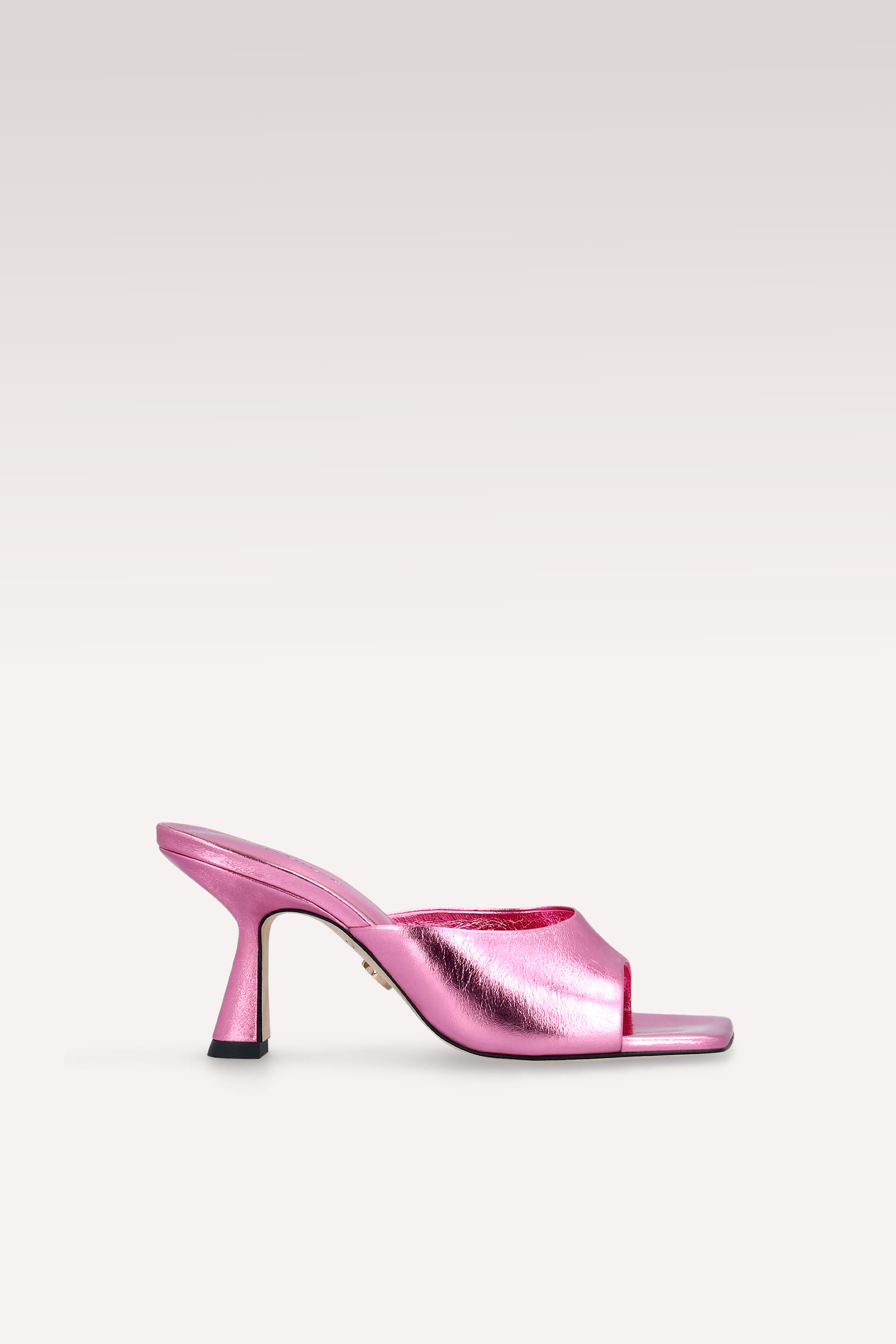 RENY PINK METALLIC LEATHER MULES - Main Image