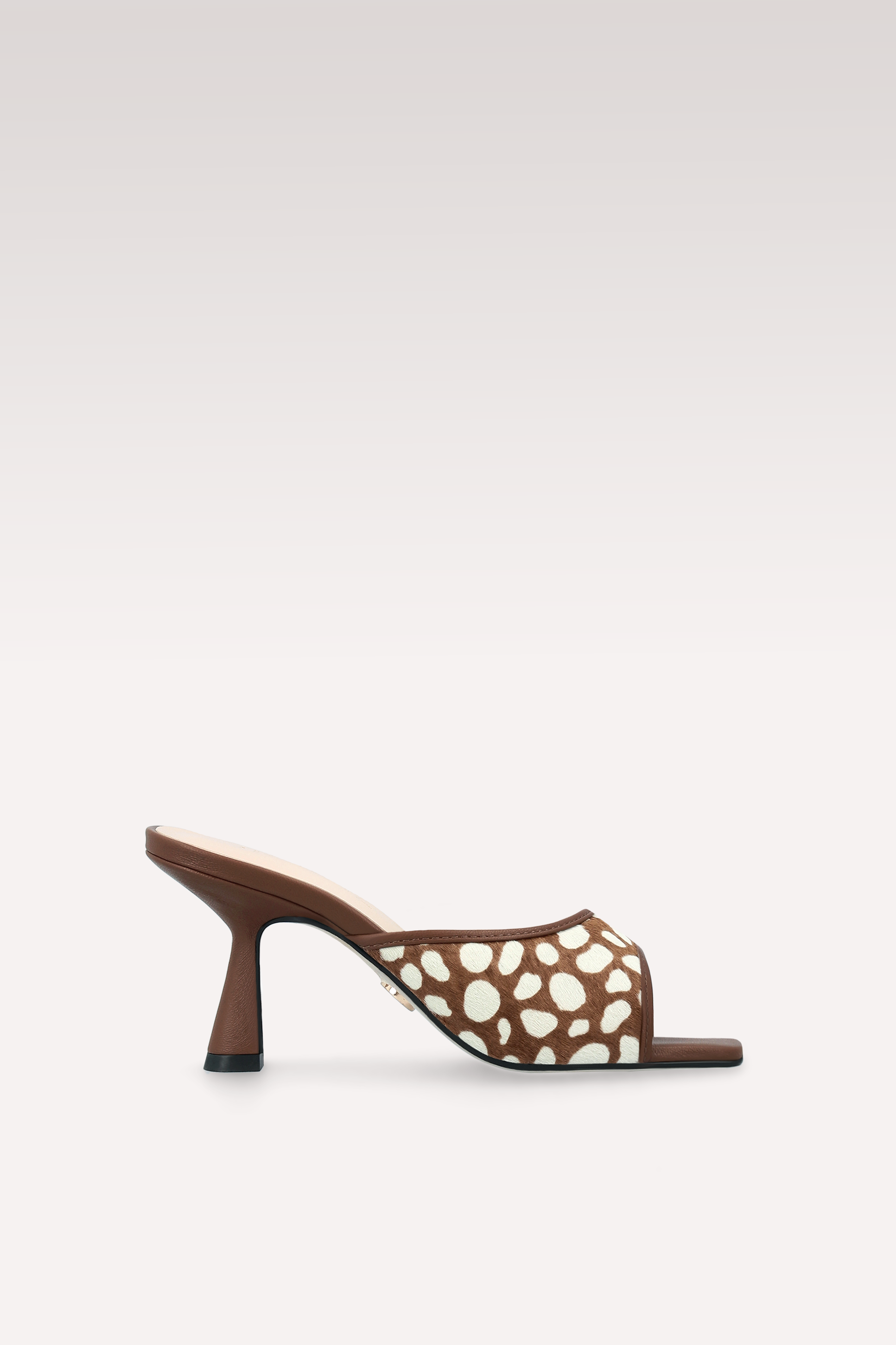 REY BROWN PONY CALF HAIR AND
LEATHER MULE