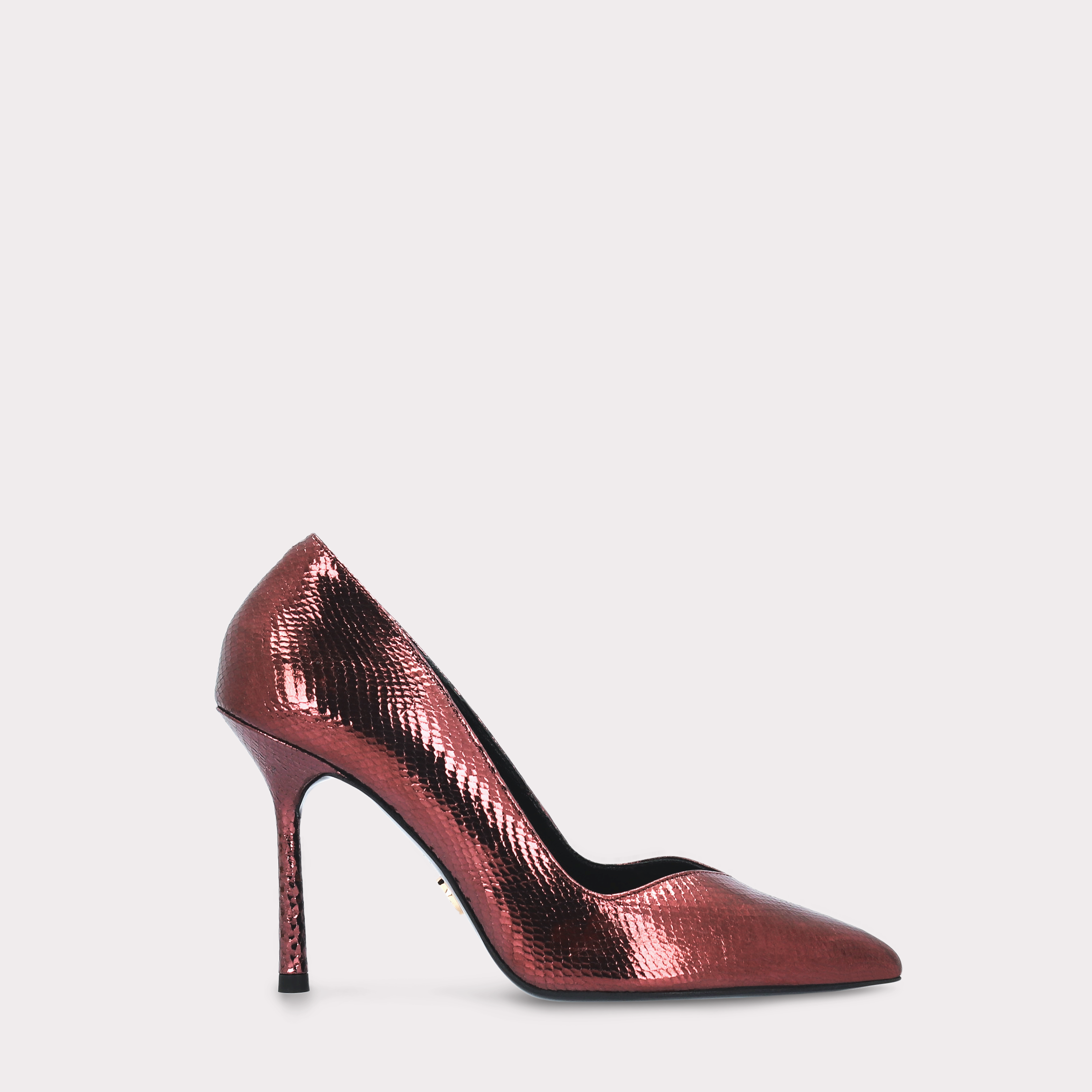 ABA DEC 08 WINE MINI VIPER EMBOSSED LEATHER PUMPS