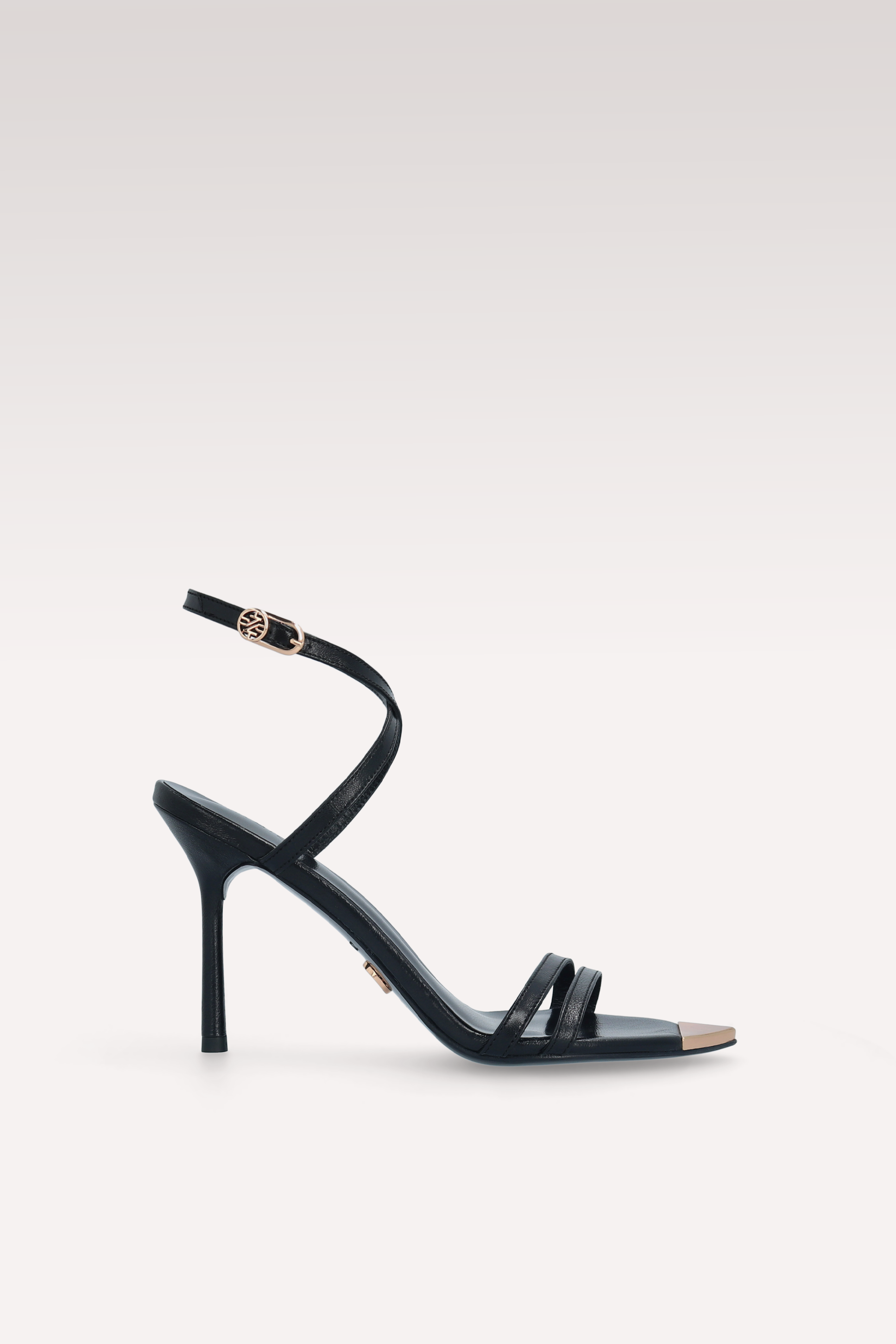 ANNY 10 BLACK LEATHER SANDALS