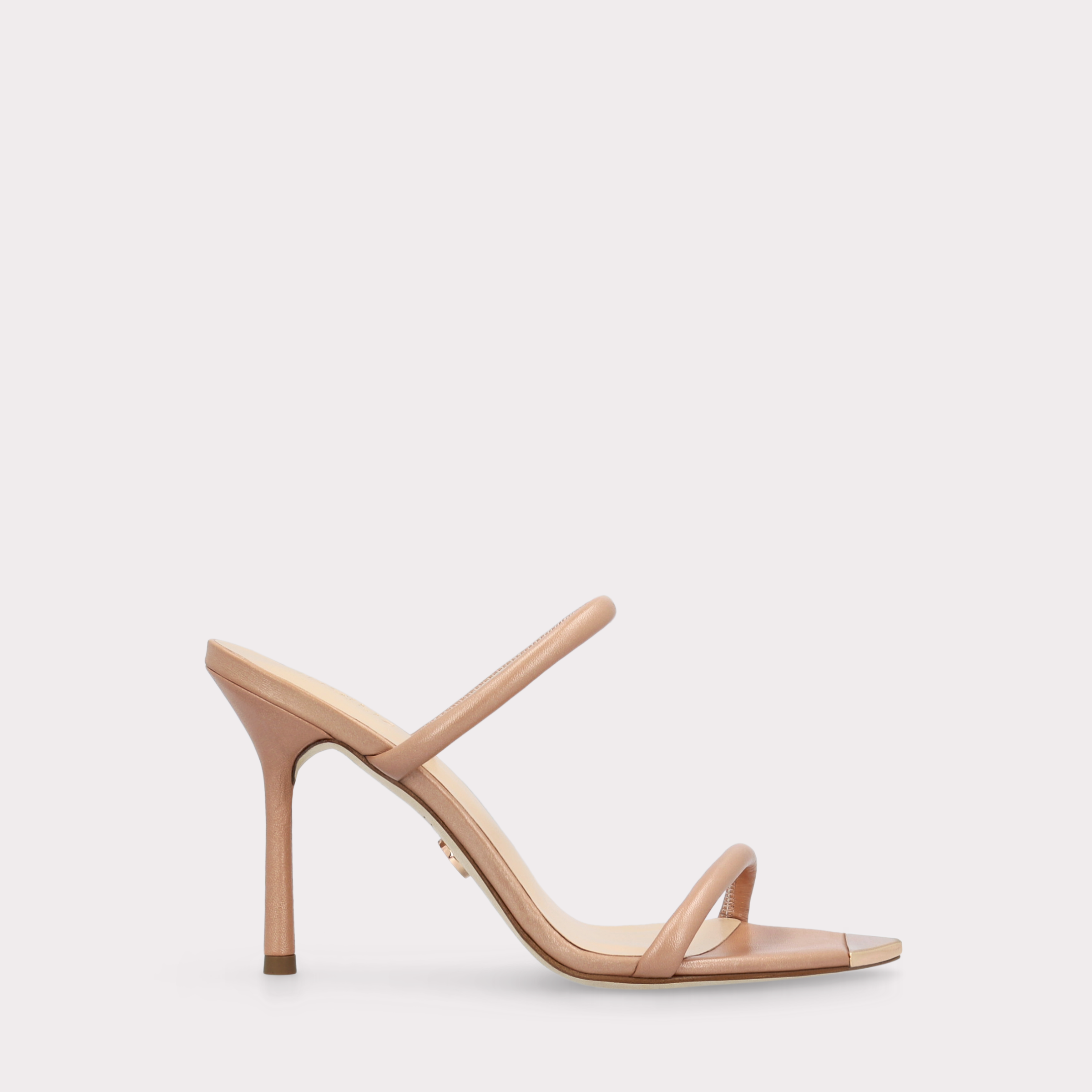 ANNY 99 NUDE LEATHER MULES
