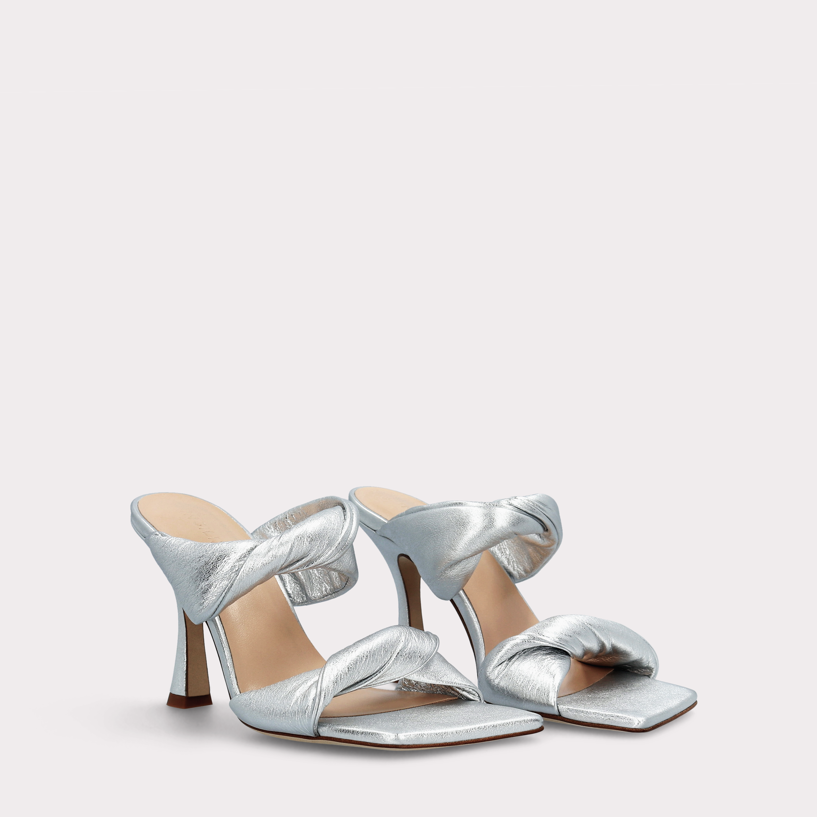 BETTY 30 METAL BUTTER BIANCO LEATHER