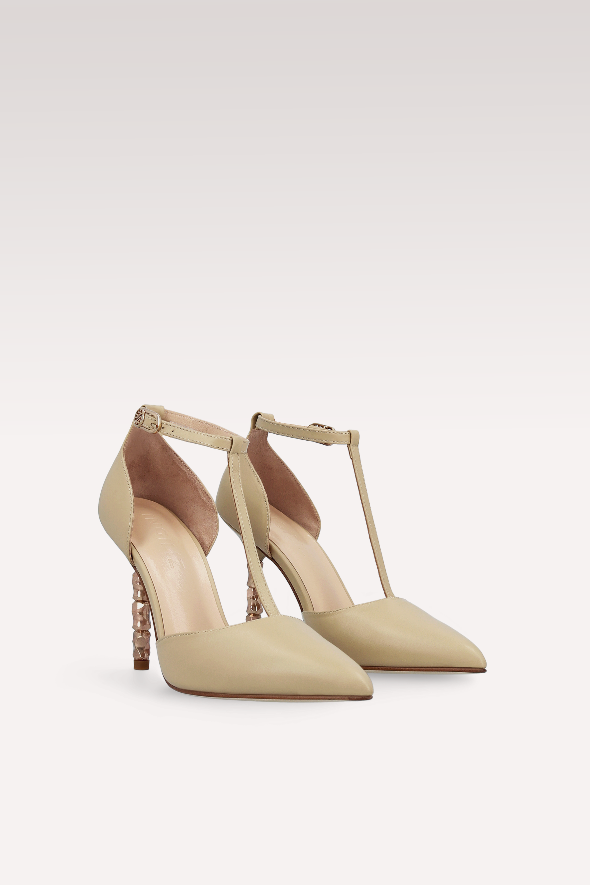 ASTRID 101 NUDE LEATHER PUMPS