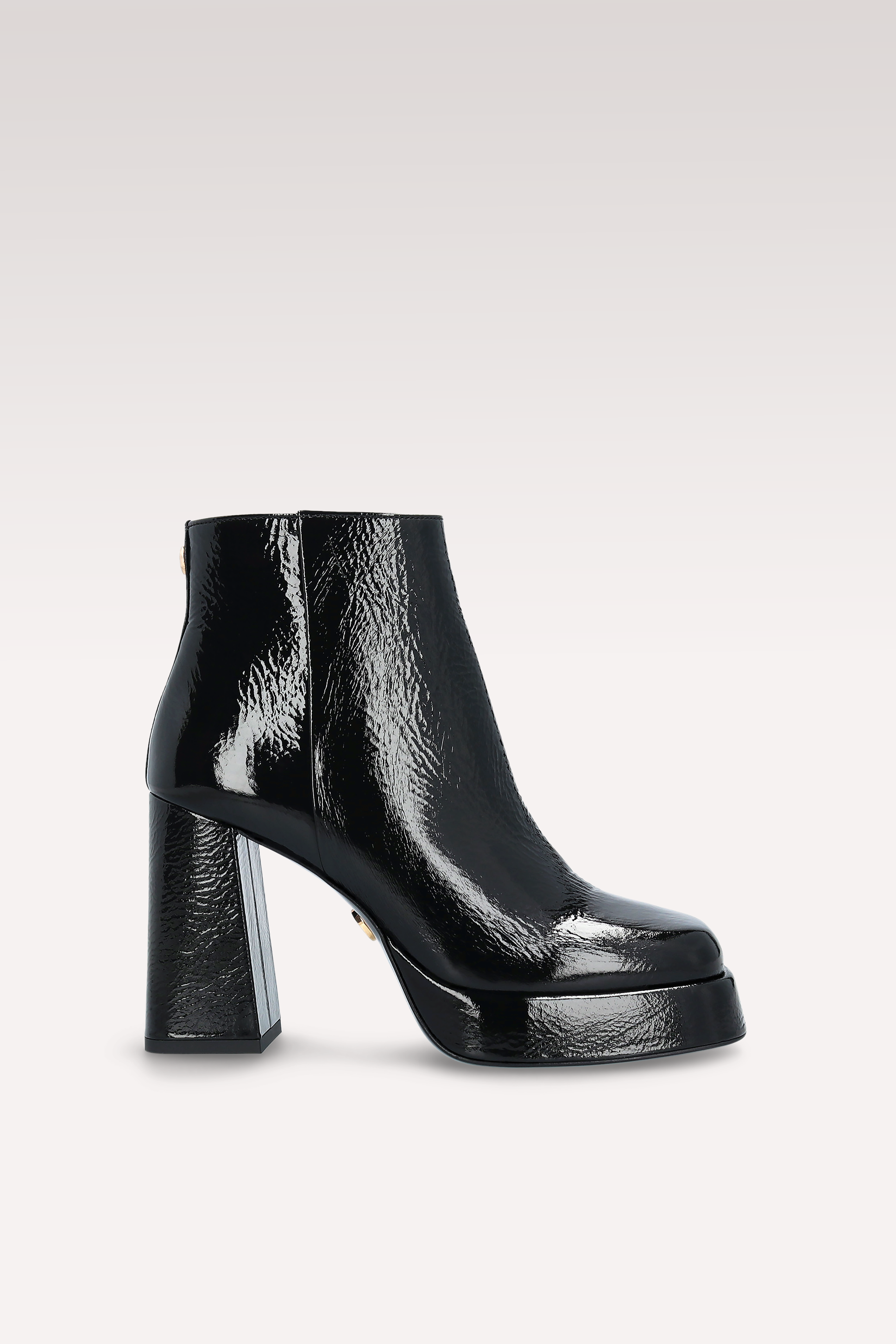 CINDY ZIP 02 BLACK CRUSHED PATENT LEATHER PLATFORM ANKLE BOOTS CINDY ZIP 02 BLACK CRUSHED PATENT LEATHER PLATFORM ANKLE BOOTS