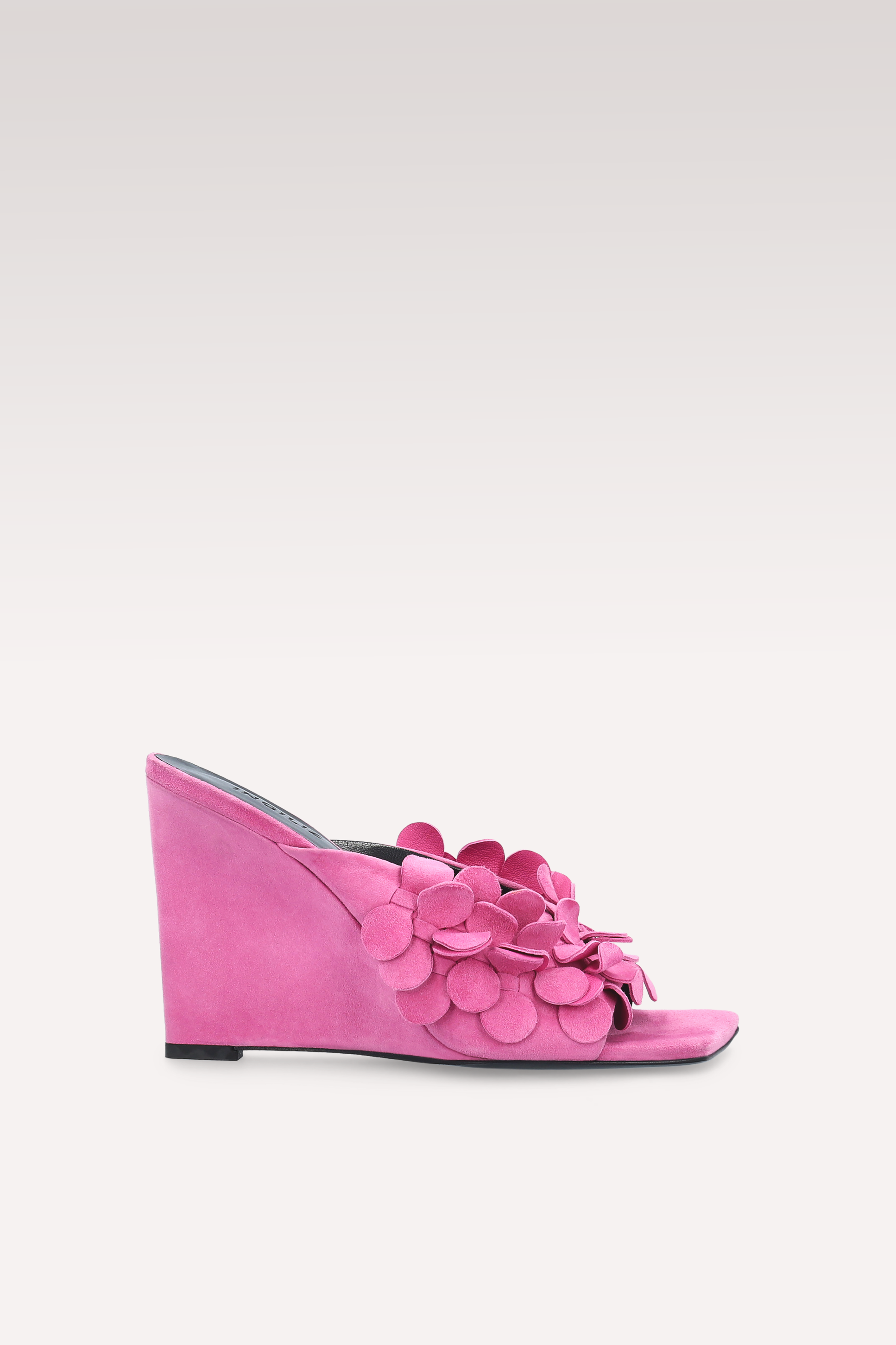 ZILLY 01 FUCHSIA SUEDE LEATHER MULES