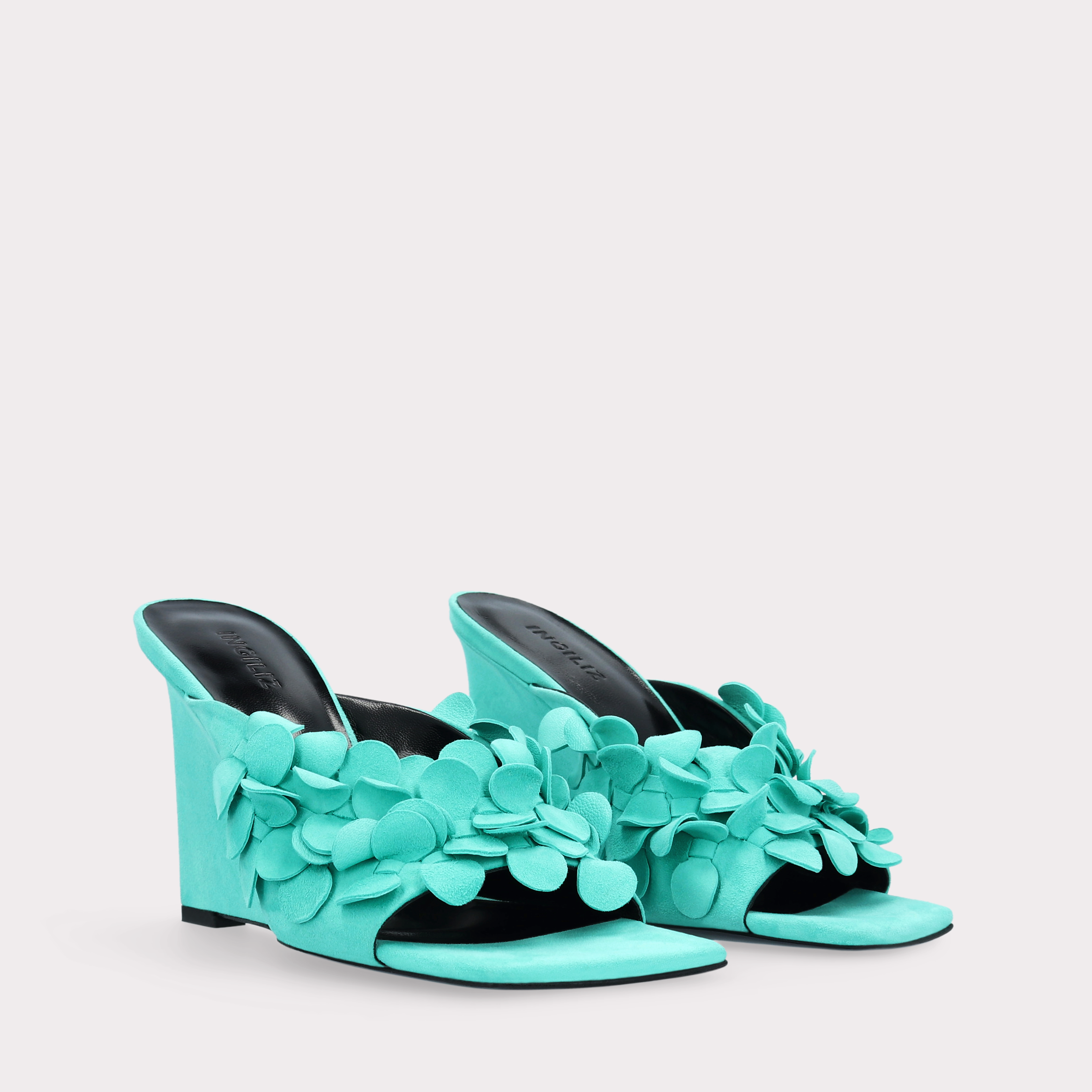 ZILLY 01 MINT LEATHER MULES