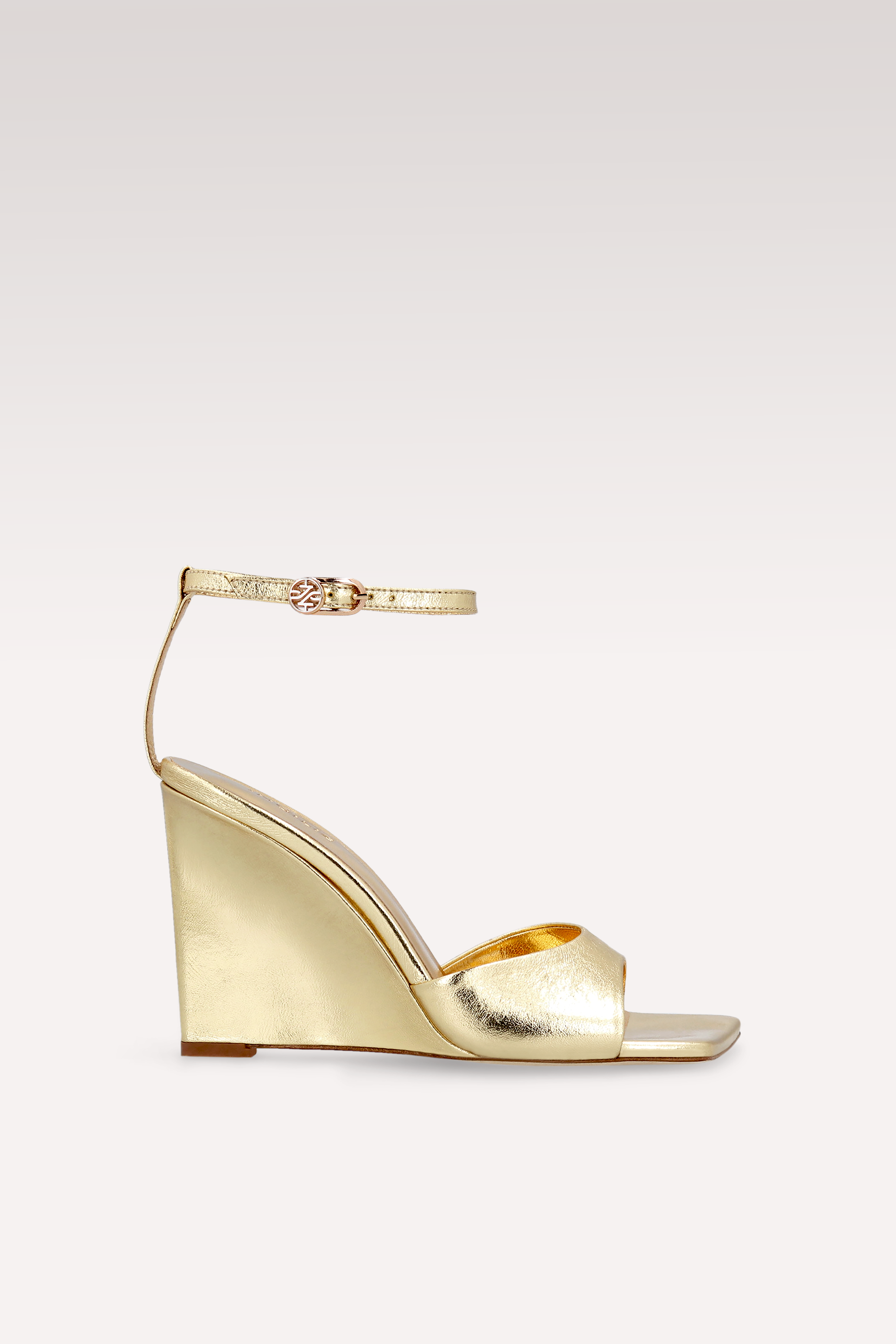 ZILLY 04 GOLD METALLIC LEATHER SANDALS