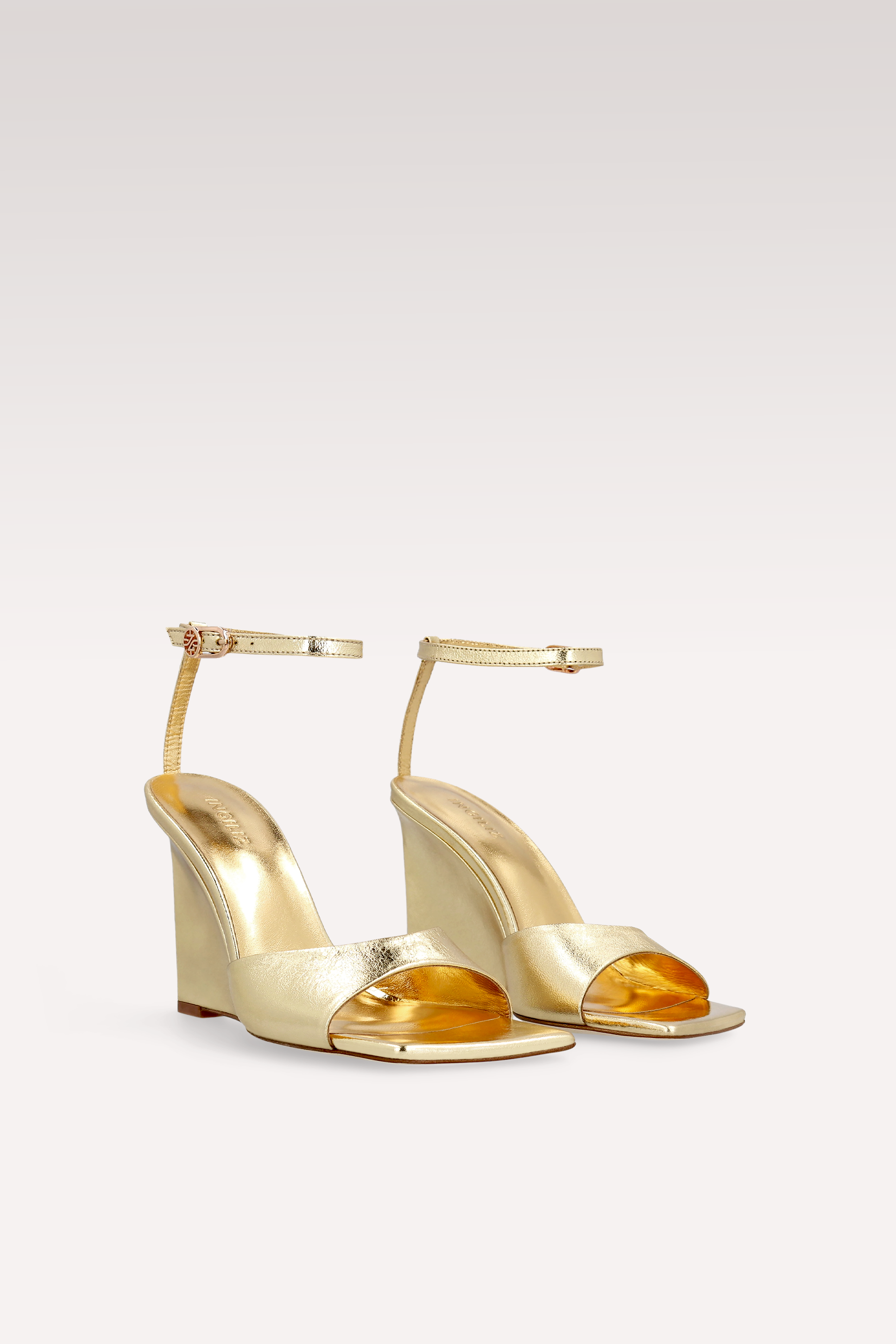 ZILLY 04 GOLD METALLIC LEATHER SANDALS