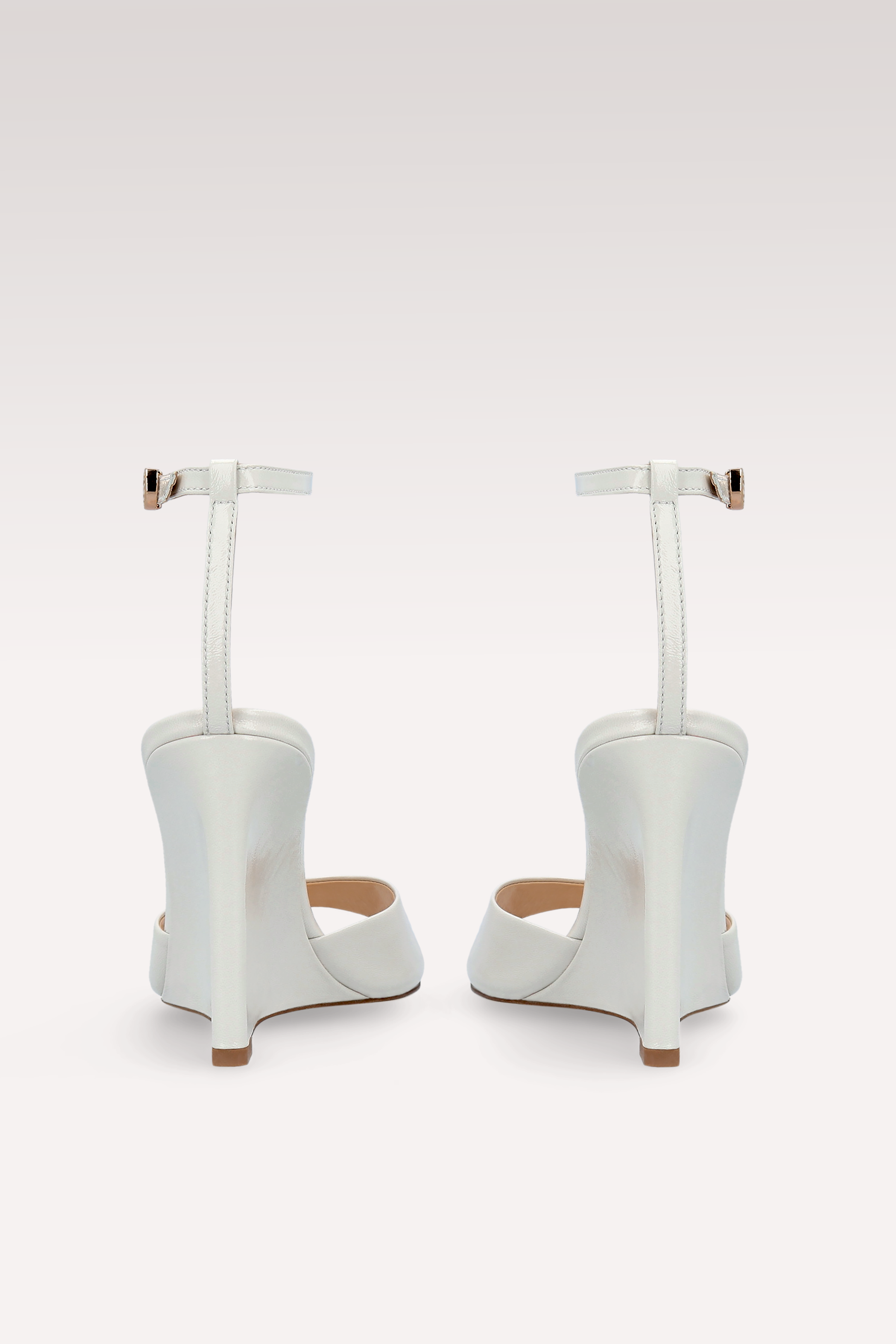 ZILLY 04 IVORY LEATHER SANDALS