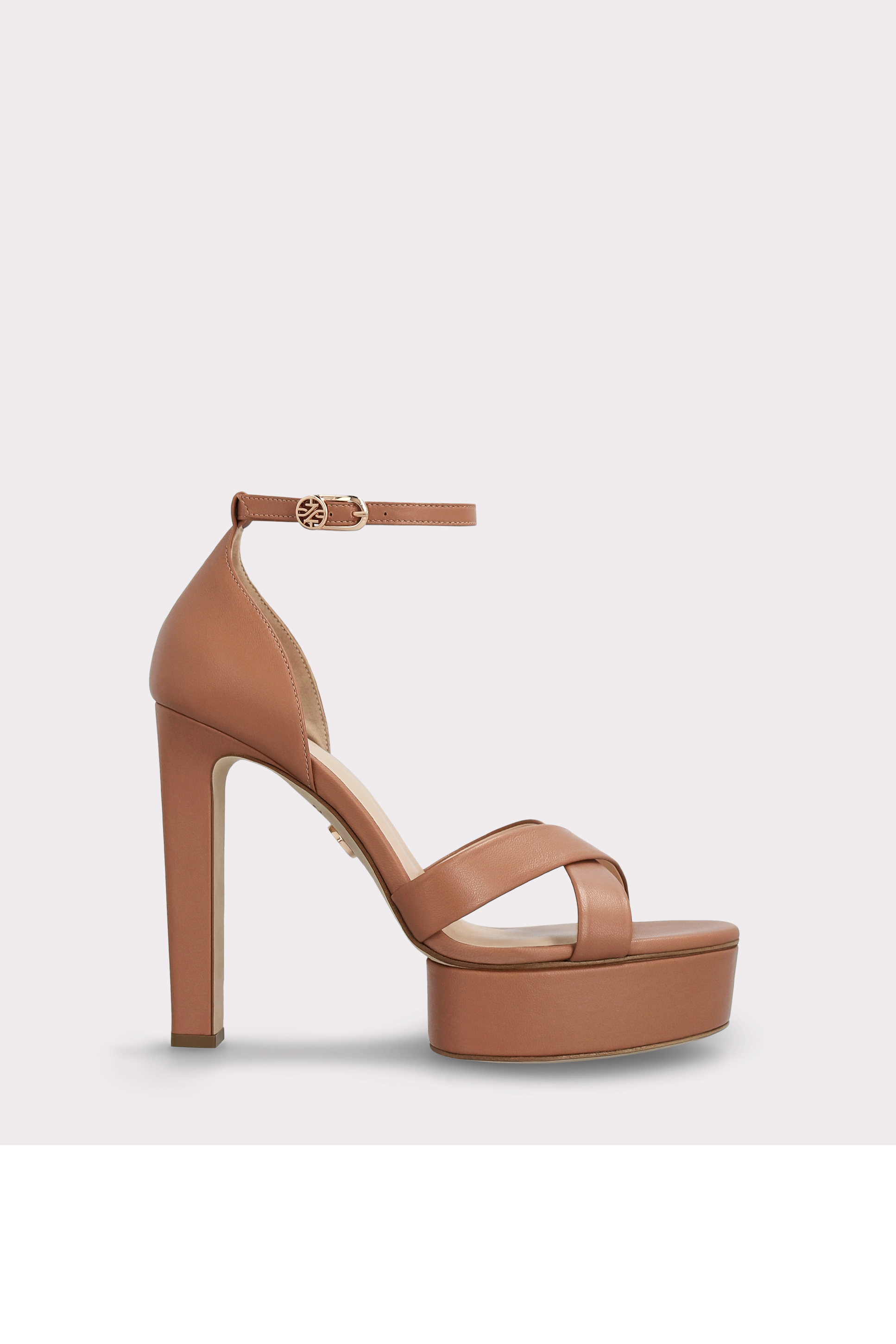 PATTY 03 BROWN LEATHER SANDALS