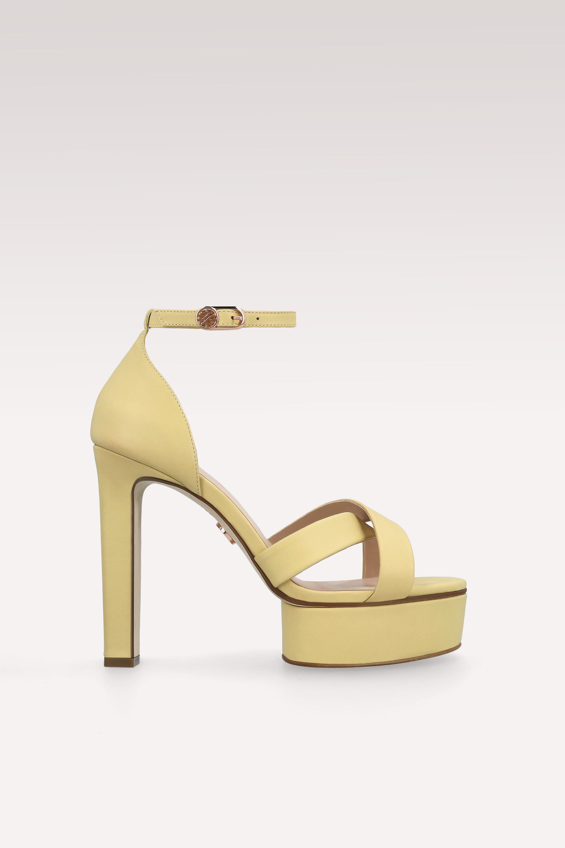 PATTY BANANA YELLOW PLATFORM SANDALS