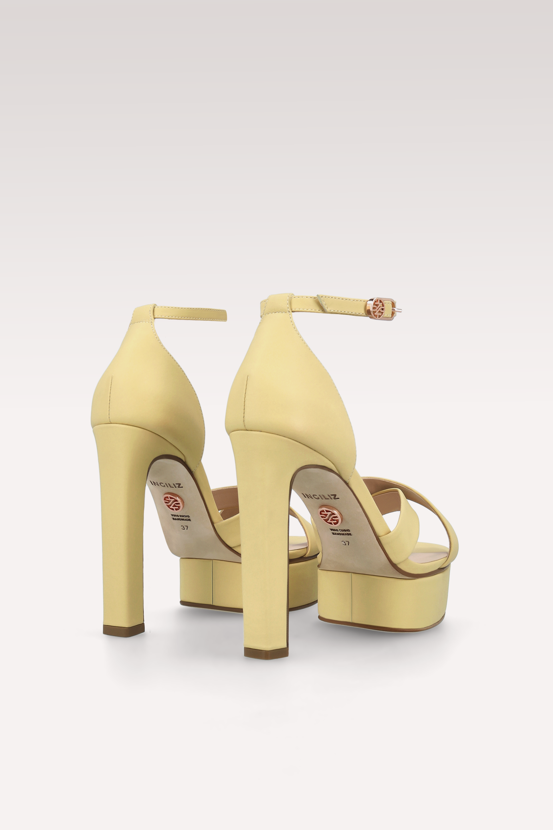 PATTY BANANA YELLOW PLATFORM SANDALS