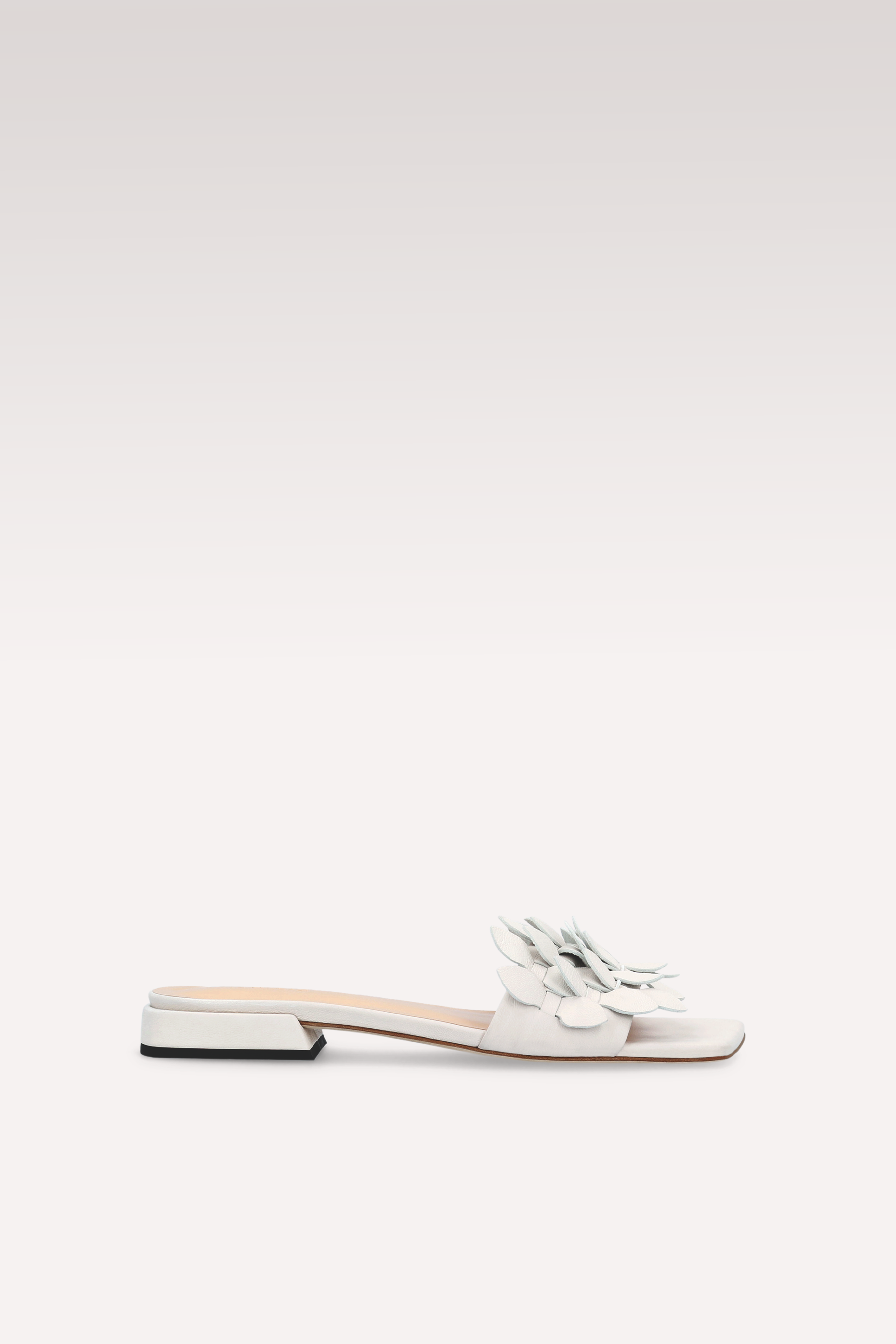POLLY 01 IVORY LEATHER MULES