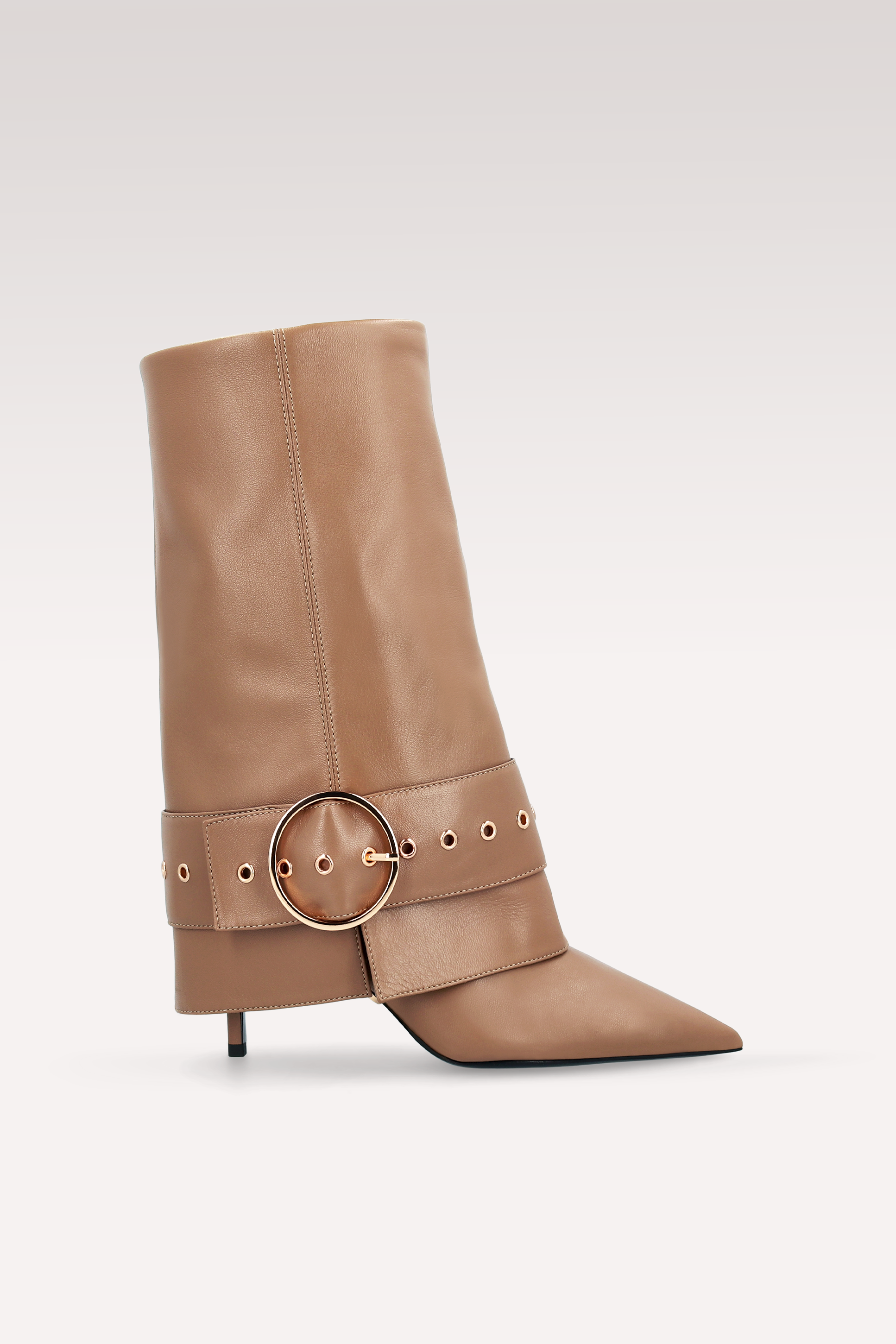 MIA 06 BROWN SMOOTH LEATHER BOOTS