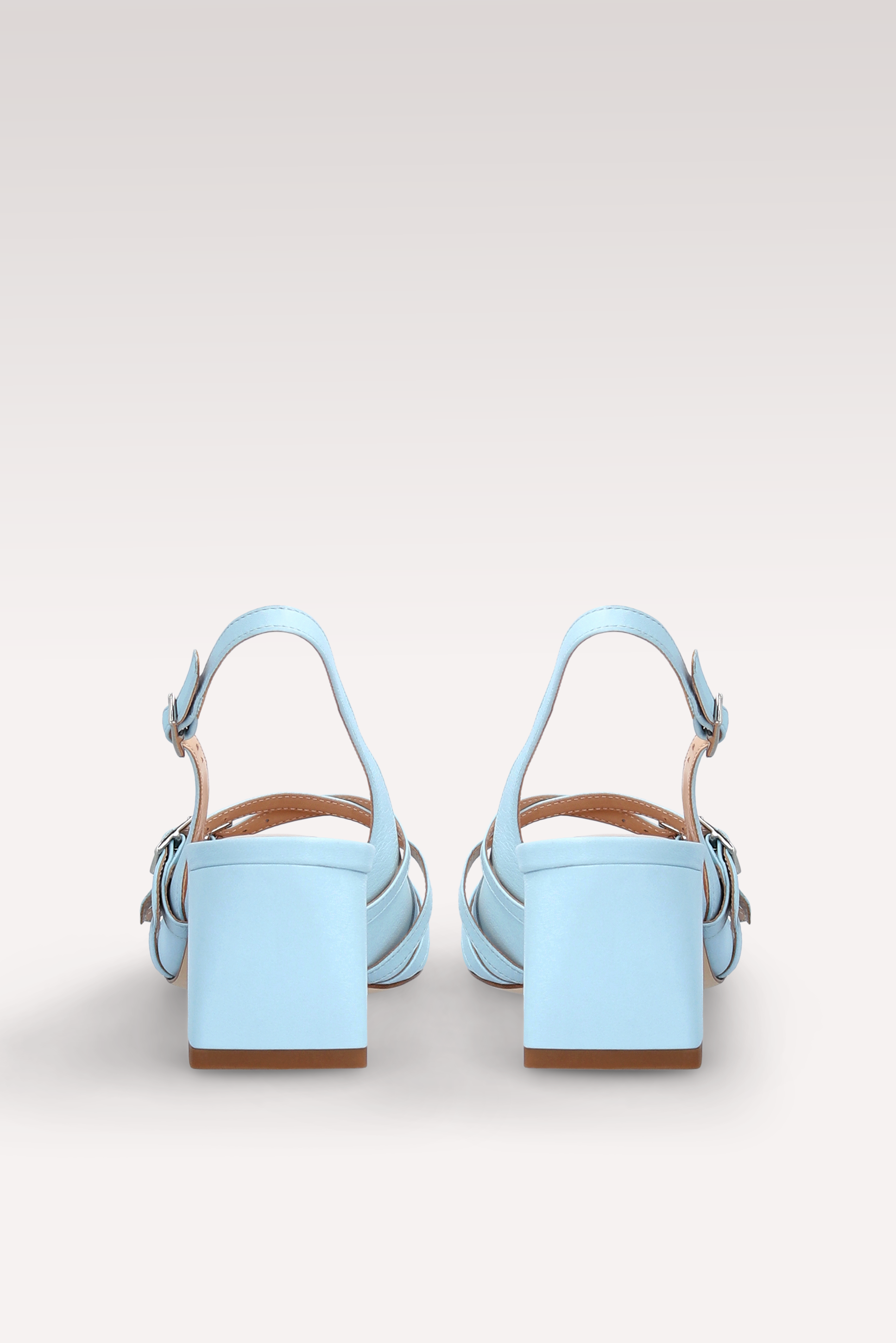 GEORGIA SKY BLUE LEATHER SLINGBACK