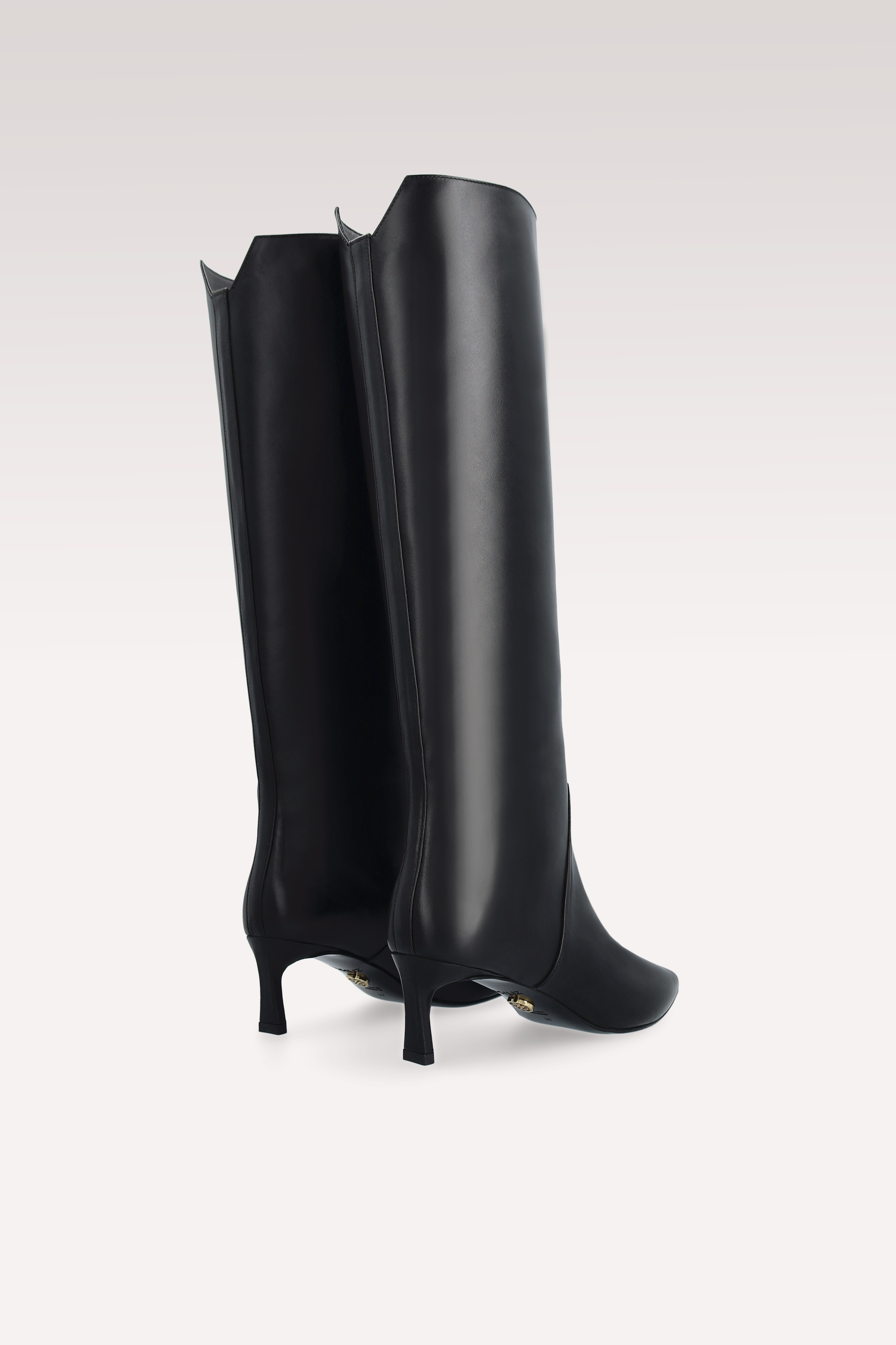 OLGA BLACK NAPPA LEATHER BOOTS
