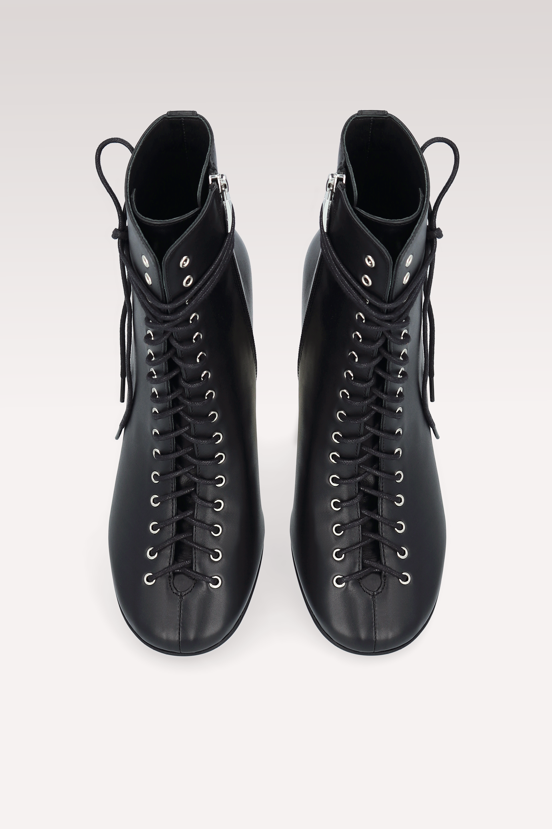 ZOE BLACK NAPPA LEATHER ANKLE BOOTS AND DAISY BLACK NAPPA LEATHER SHOULDER BAG