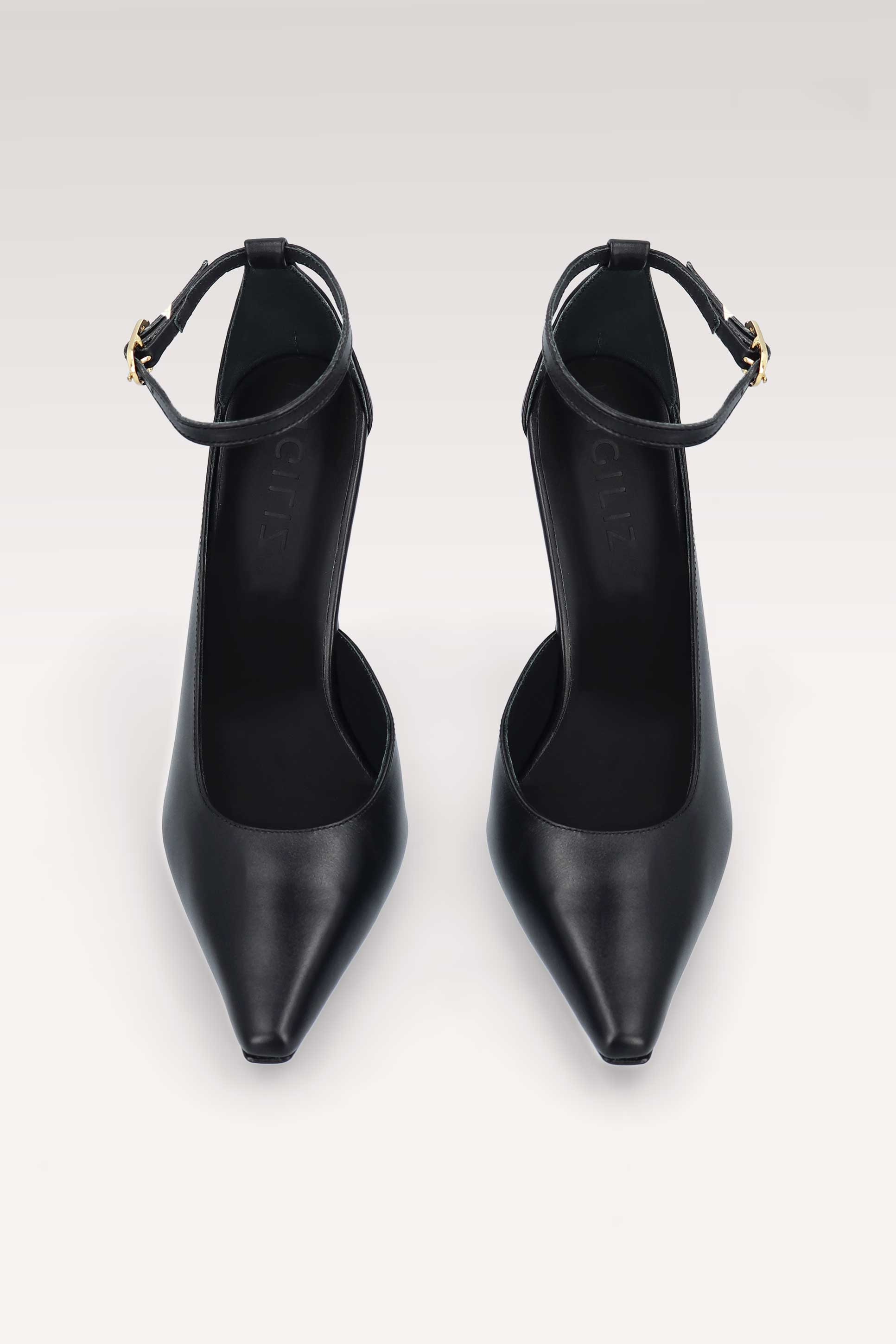 NORA BLACK NAPPA LEATHER PUMPS