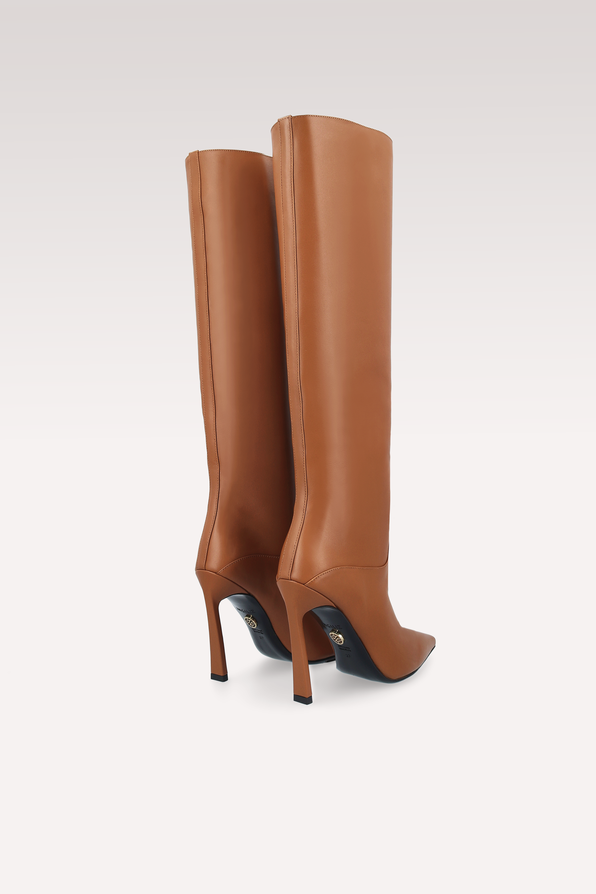 NATALIE BROWN NAPPA LEATHER BOOTS