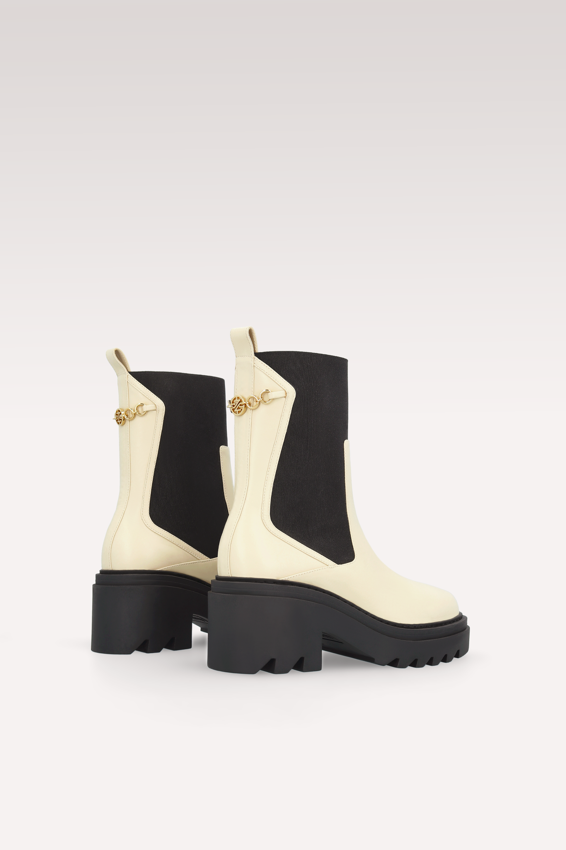 VERA TOFU NAPPA LEATHER ANKLE BOOTS