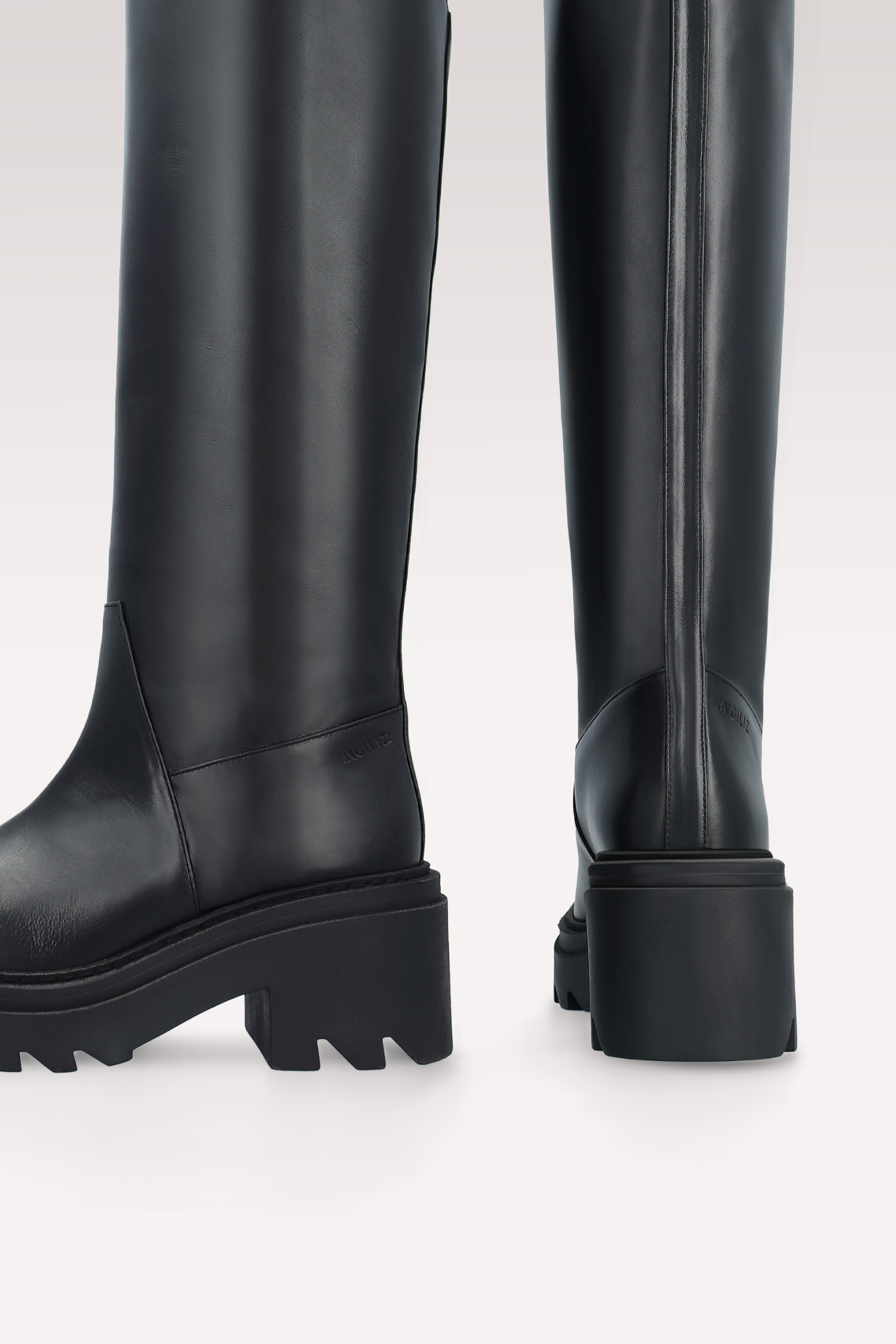 VIVIAN BLACK NAPPA LEATHER BOOTS