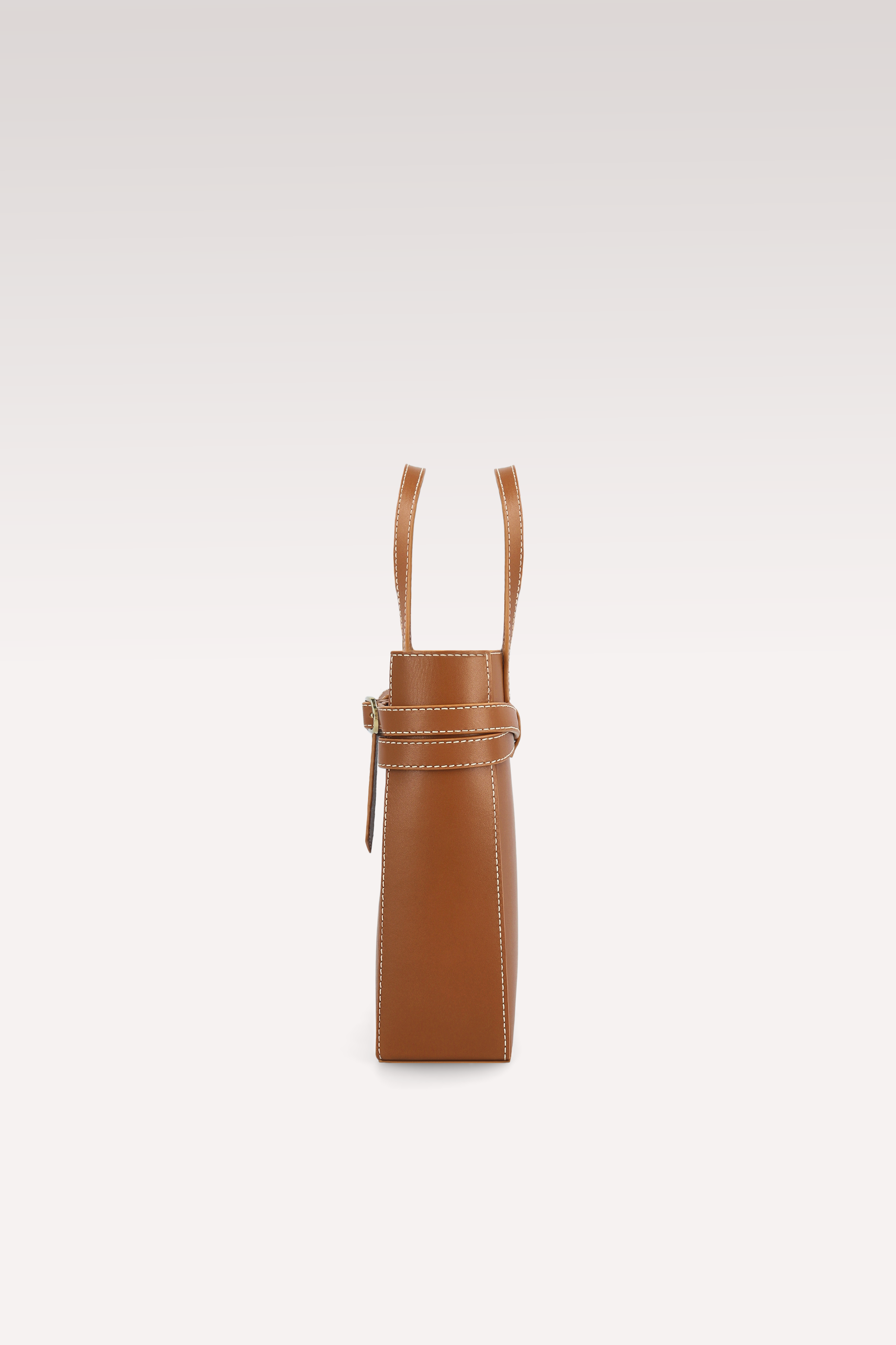 BORSA A TRACOLLA IN PELLE NAPPA MARRONE CARRIE