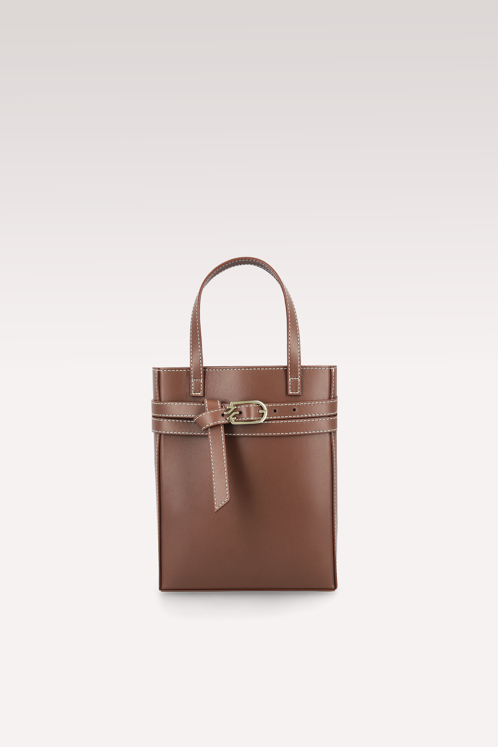 CARRIE CHESTNUT NAPPA LEATHER CROSSBODY BAG