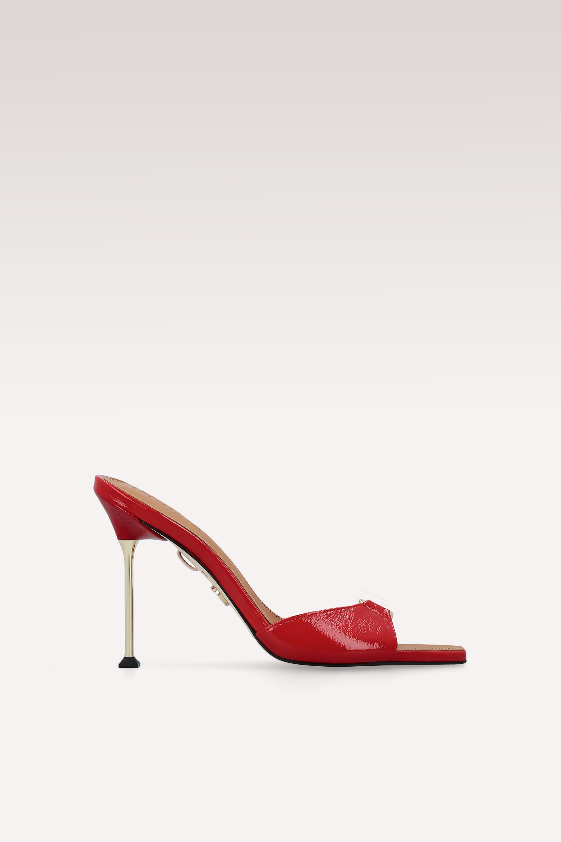 STARDUST CERRY CREASED SHINY LEATHER SANDALS