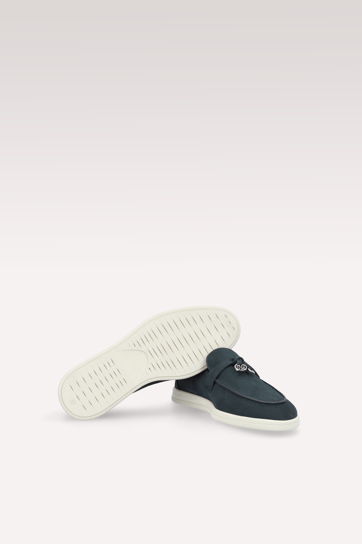 PRIVE DARK BLUE NUBUCK SUEDE LEATHER LOAFERS