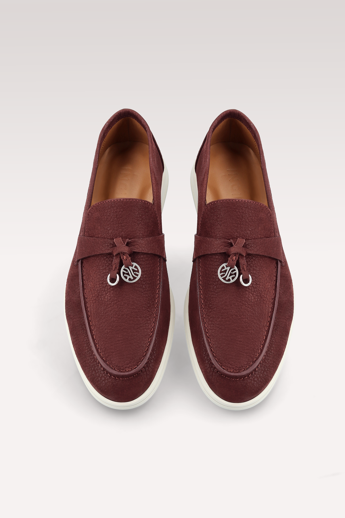 PRIVE MAHAGONY NUBUCK SUEDE LEATHER LOAFERS