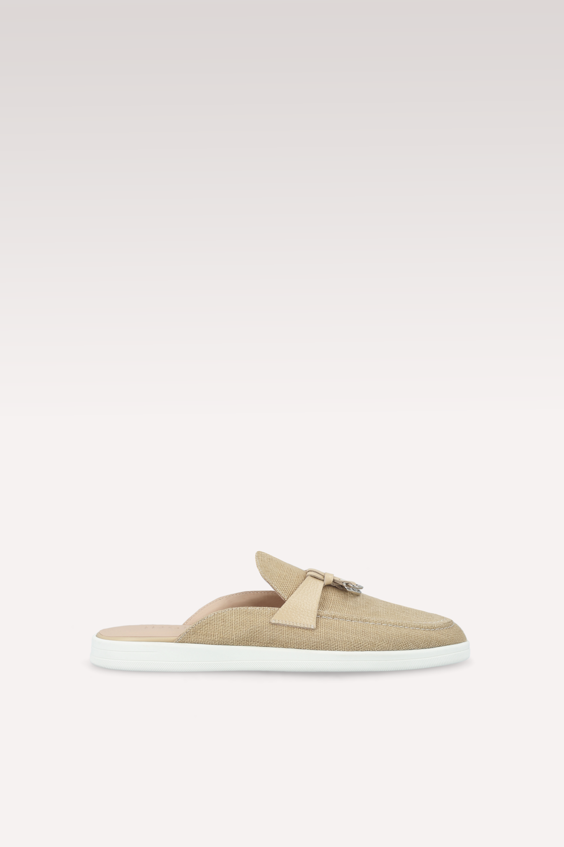 ECLAT BEIGE LINEN MULES