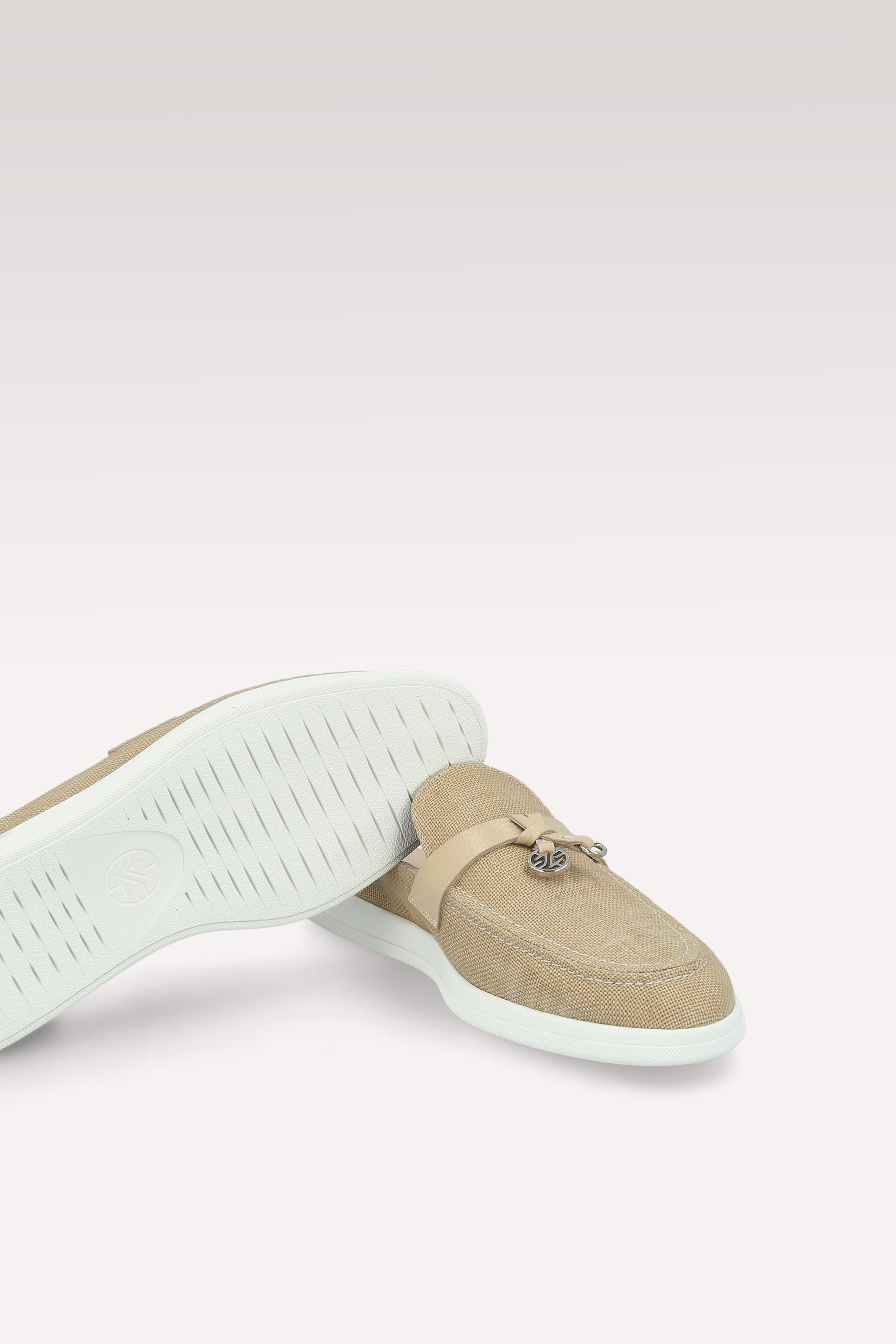 ECLAT BEIGE LINEN MULES