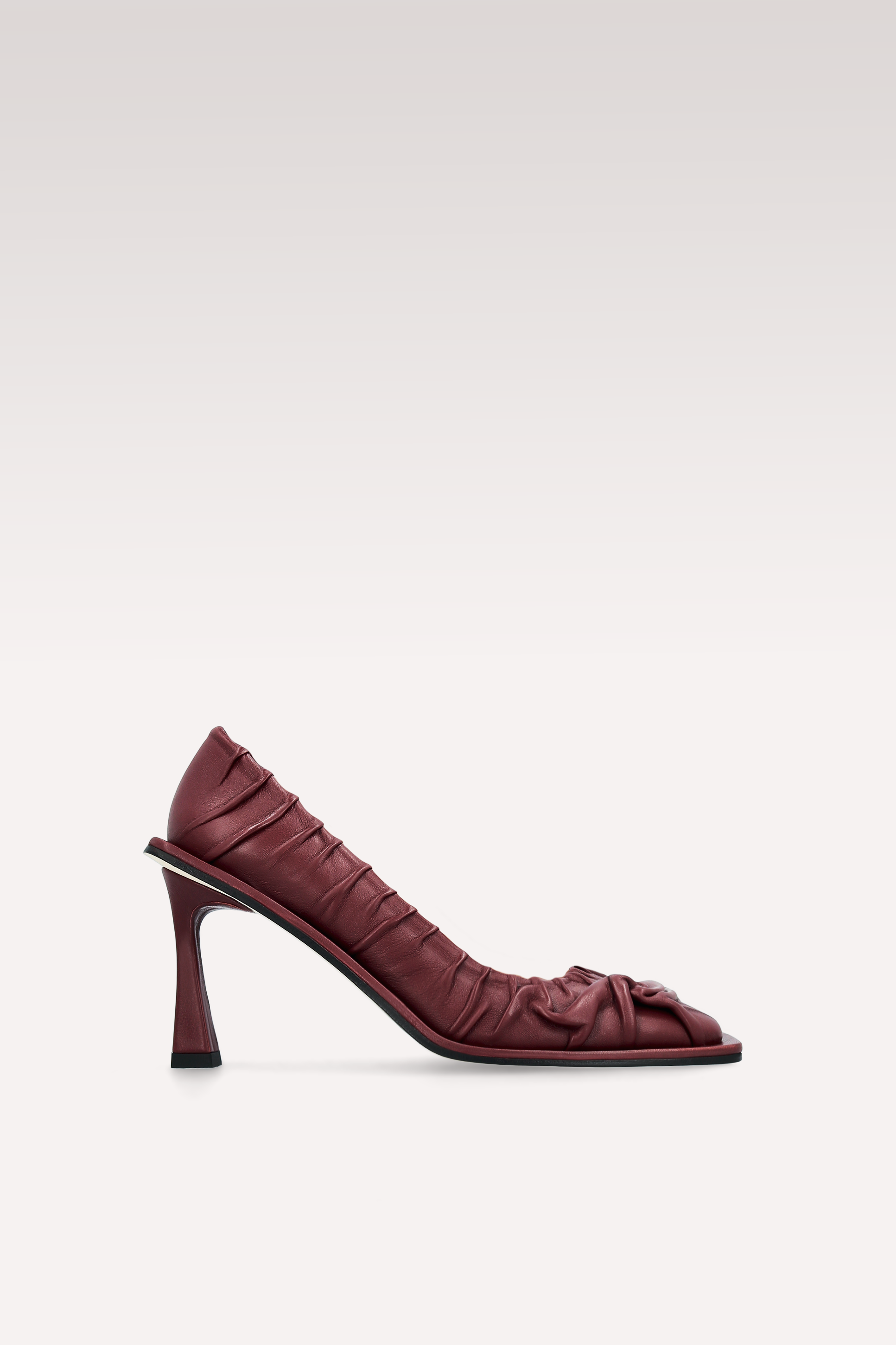 KA BORDEAUX SOFT NAPPA LEATHER PUMPS