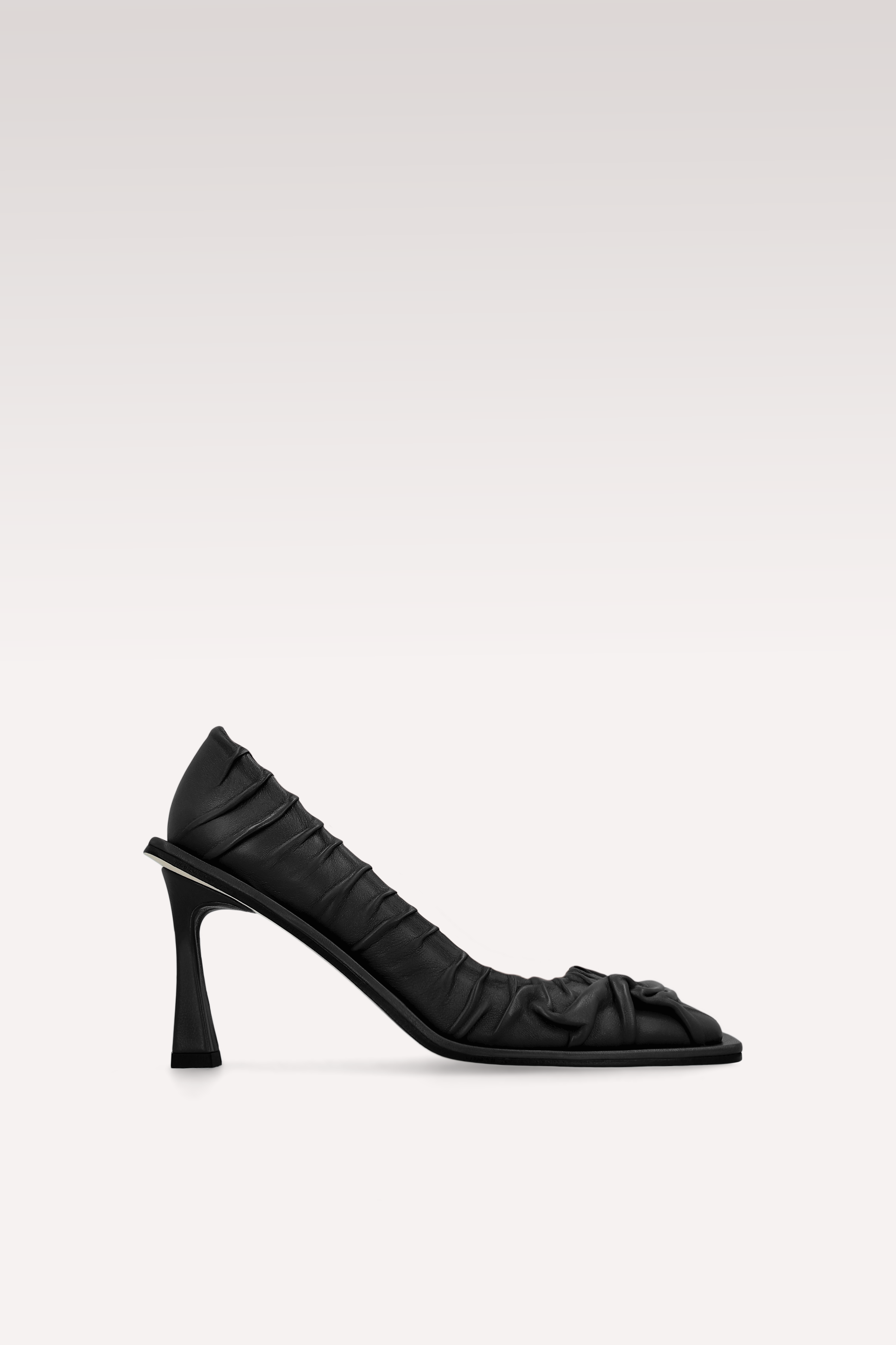 KA BLACK SOFT NAPPA LEATHER PUMPS