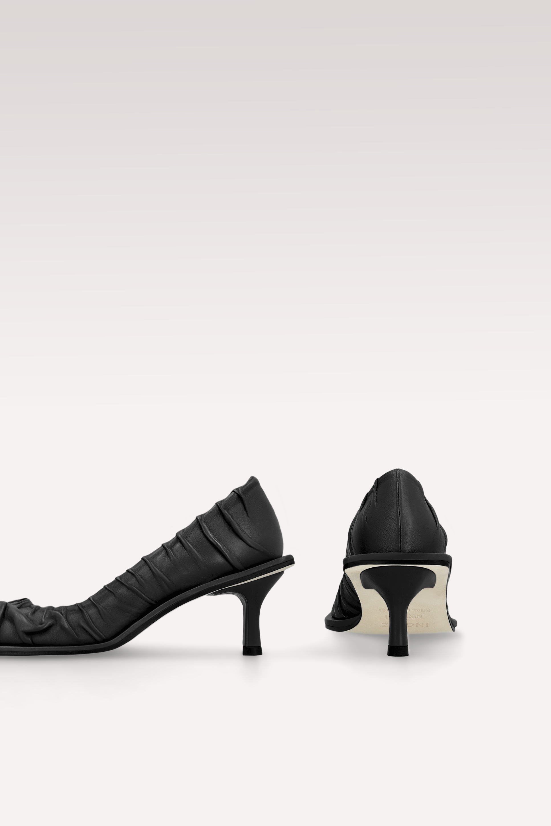 NI BLACK SOFT NAPPA LEATHER PUMPS