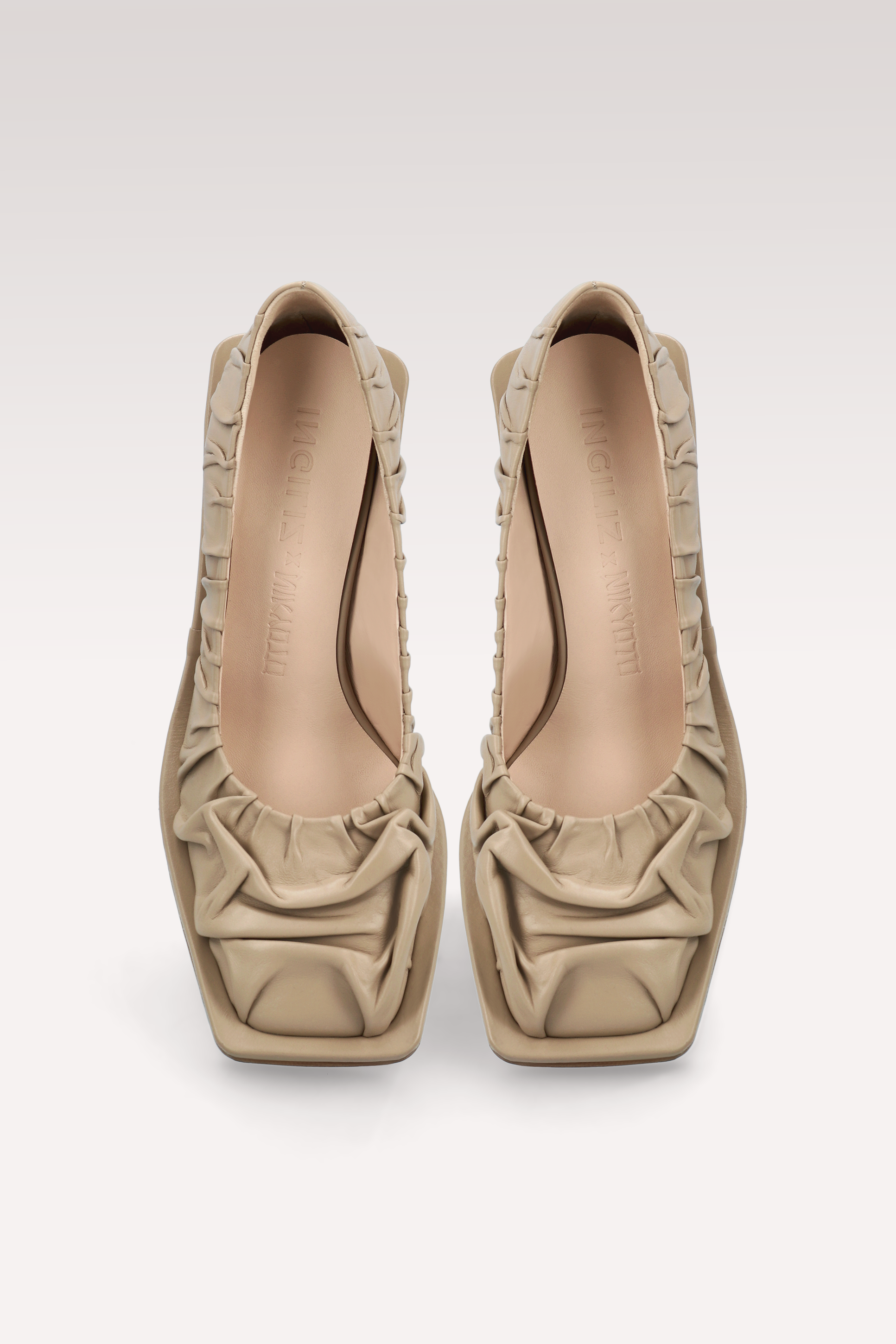 NI TAUPE SOFT NAPPA LEATHER PUMPS
