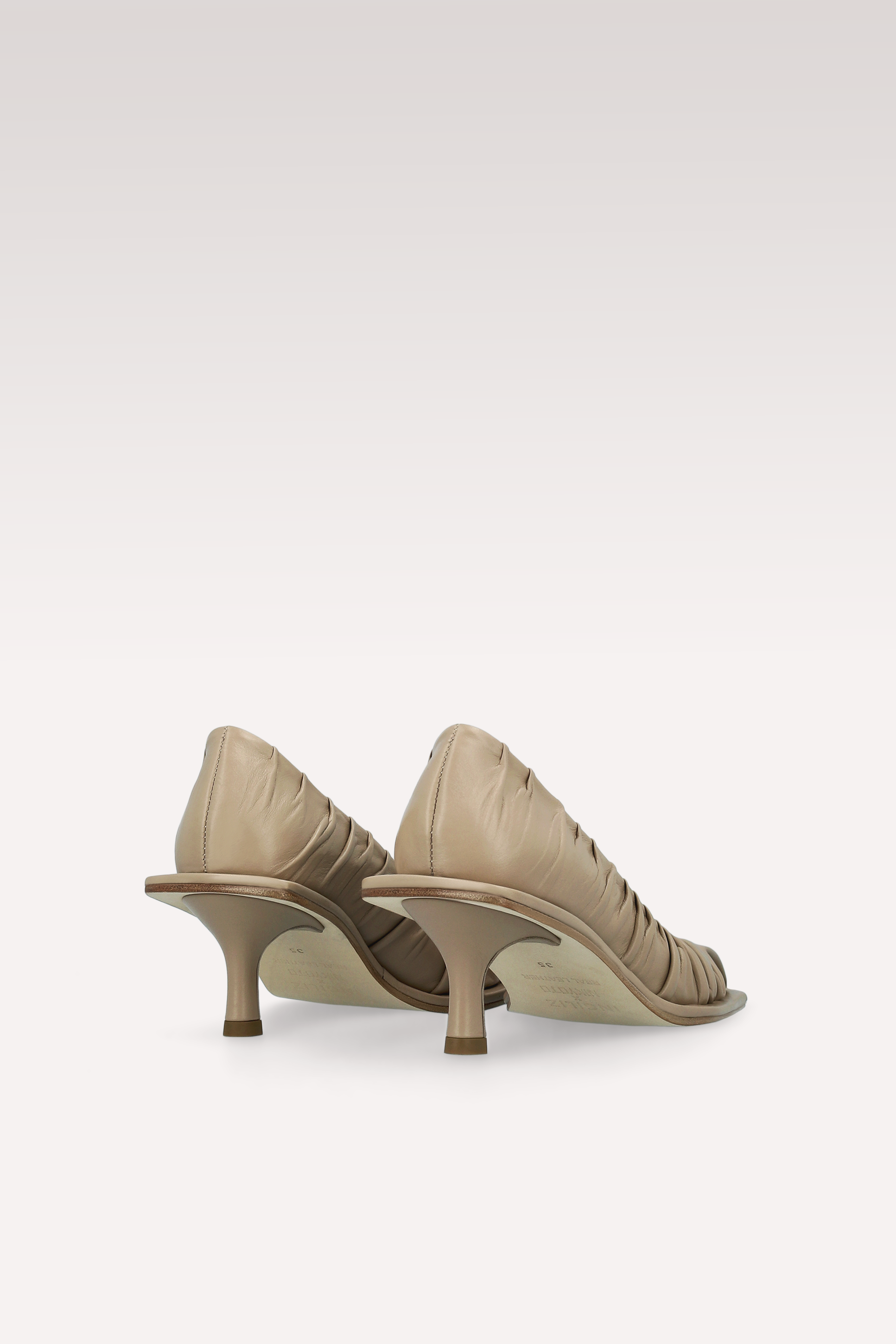 NI TAUPE SOFT NAPPA LEATHER PUMPS