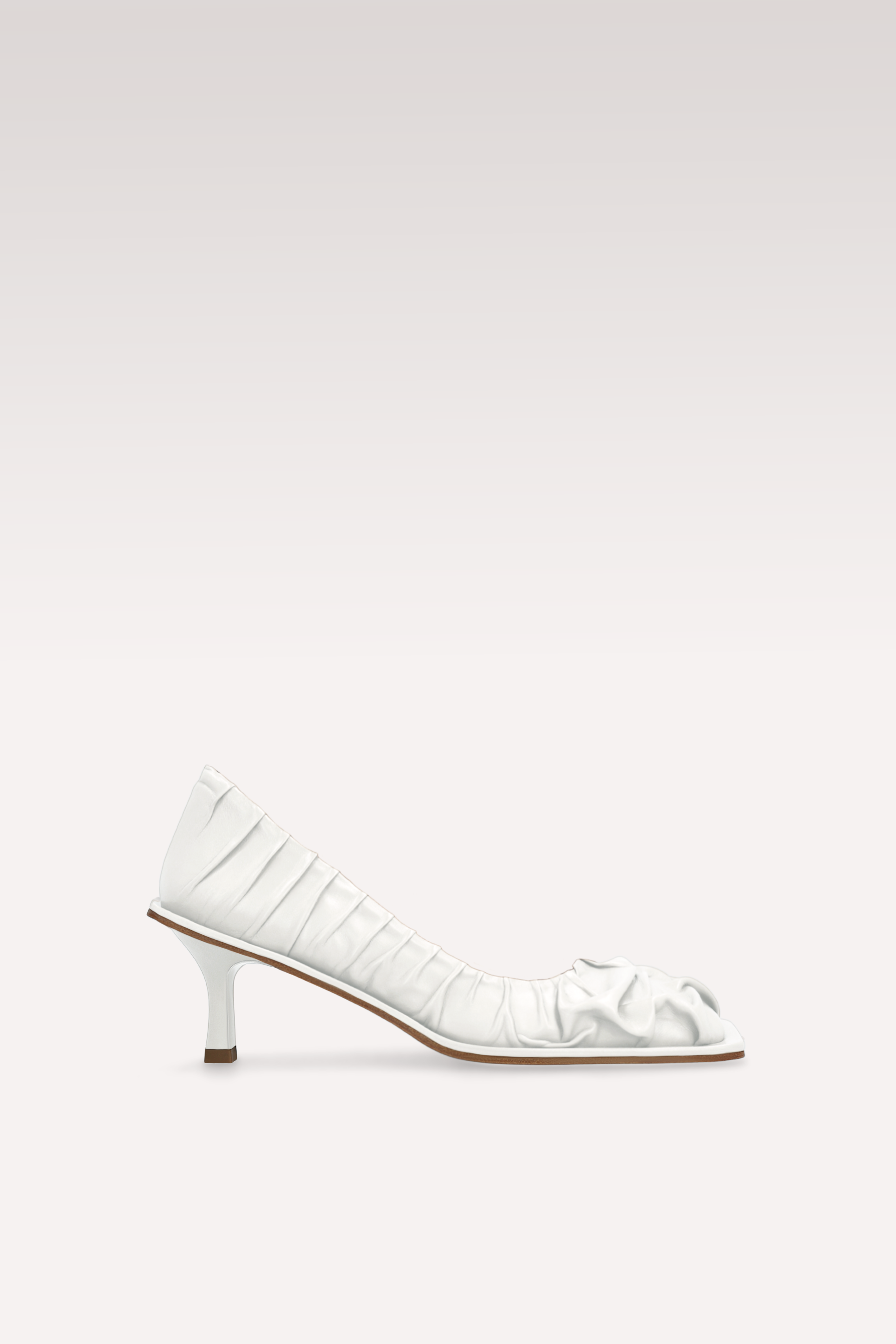 NI WHITE SOFT NAPPA LEATHER PUMPS