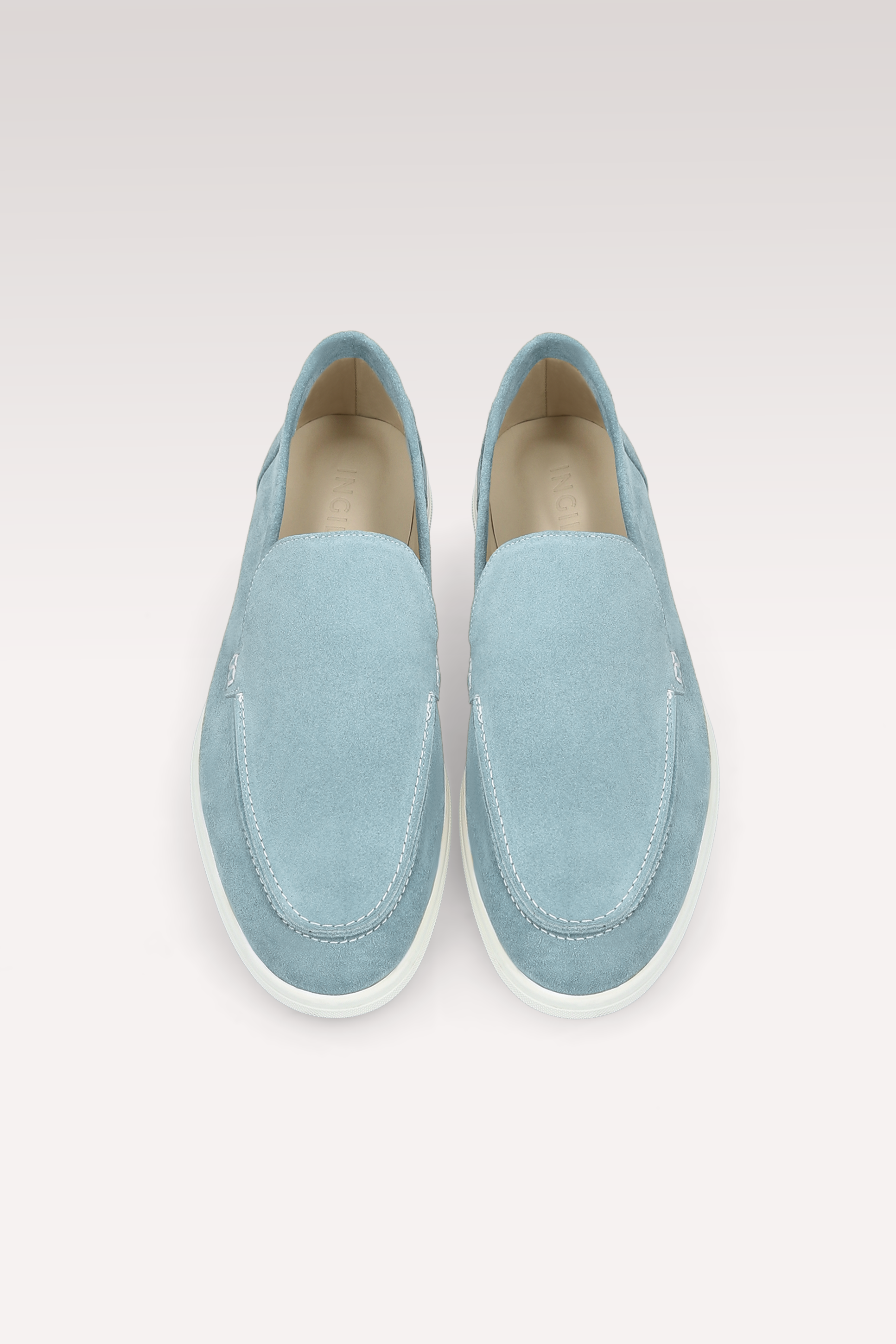 SENNA BLUE SUEDE LEATHER LOAFERS