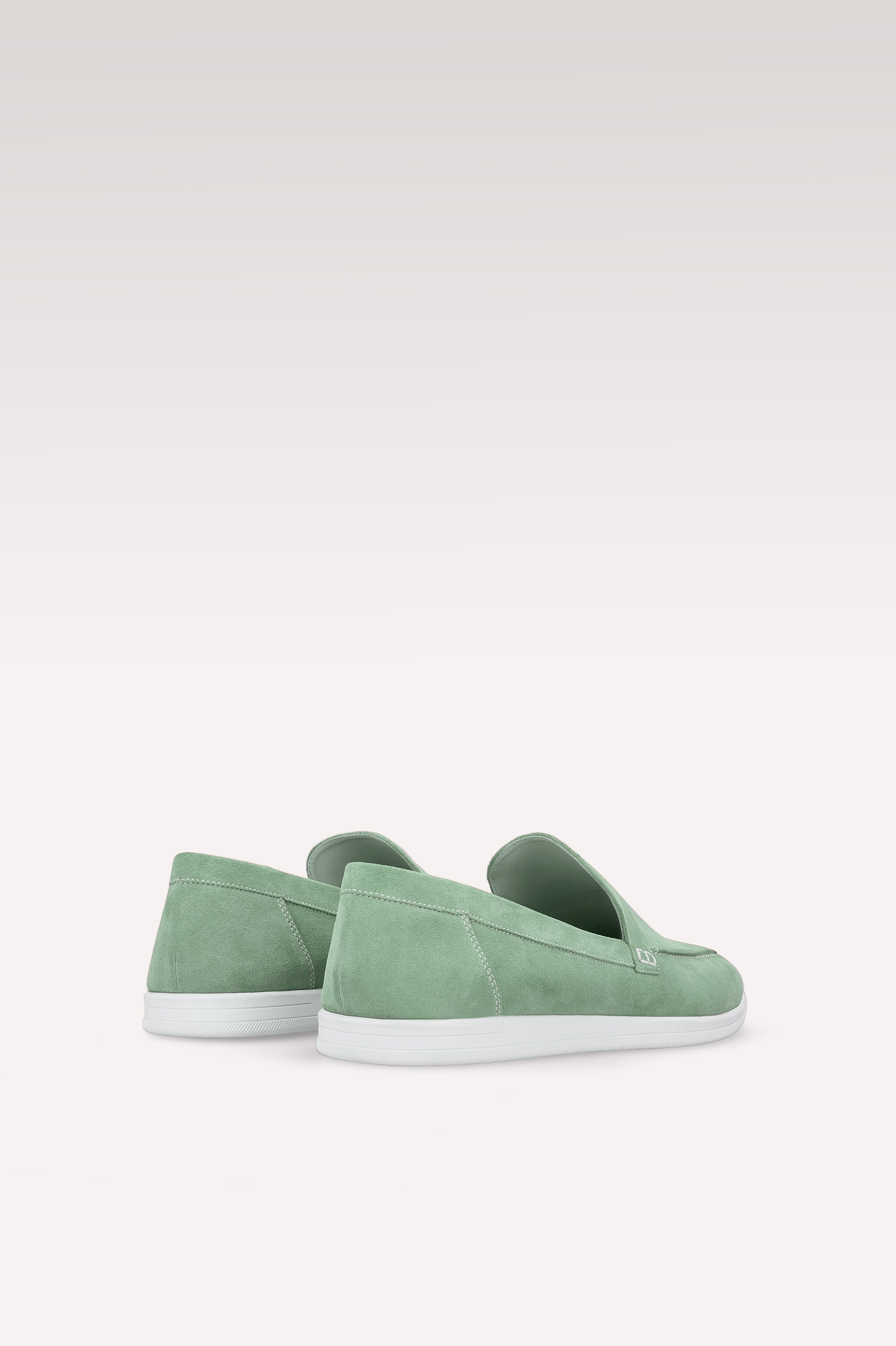 SENNA MINT SUEDE LEATHER LOAFERS