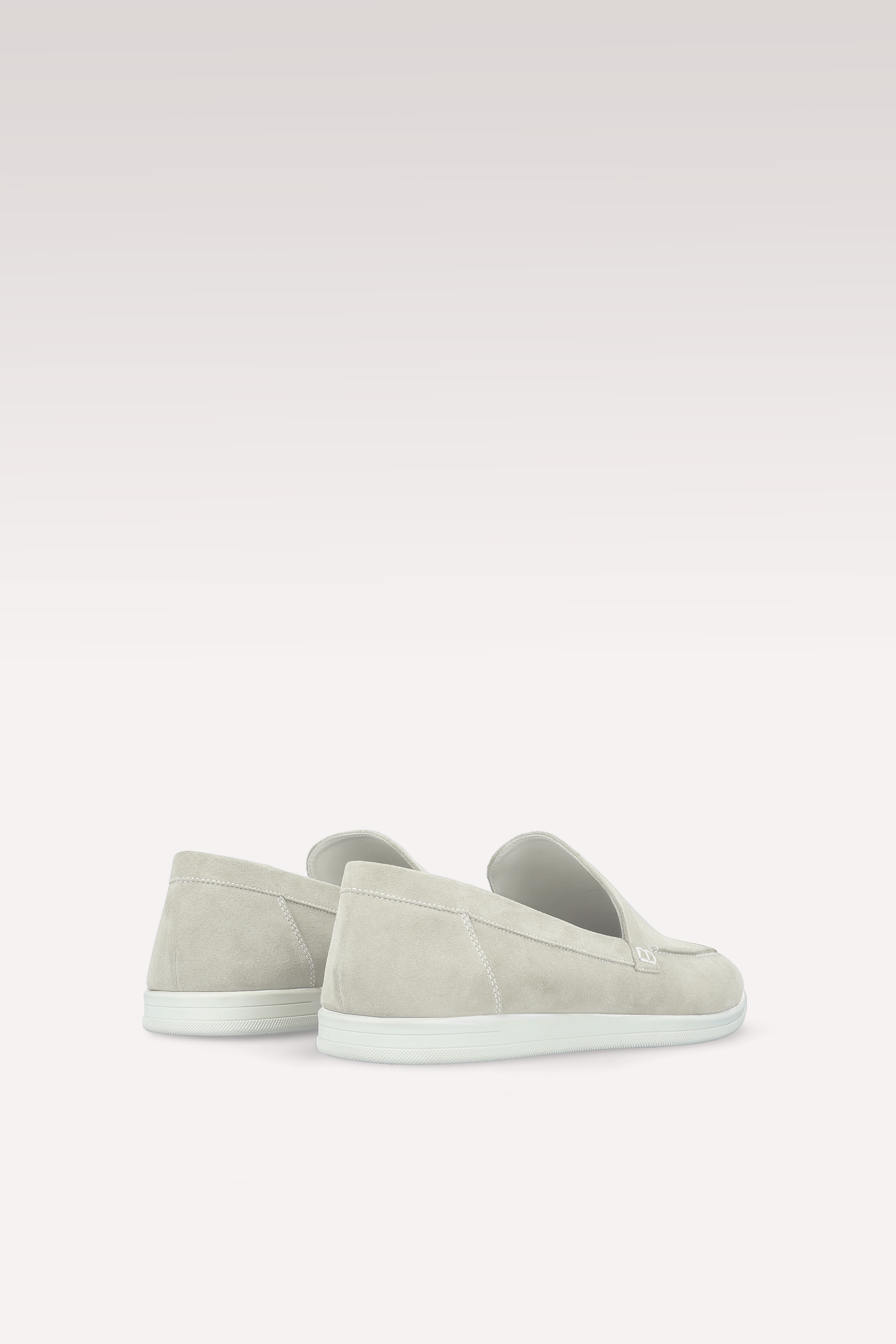 SENNA OFF WHITE SUEDE LEATHER LOAFERS