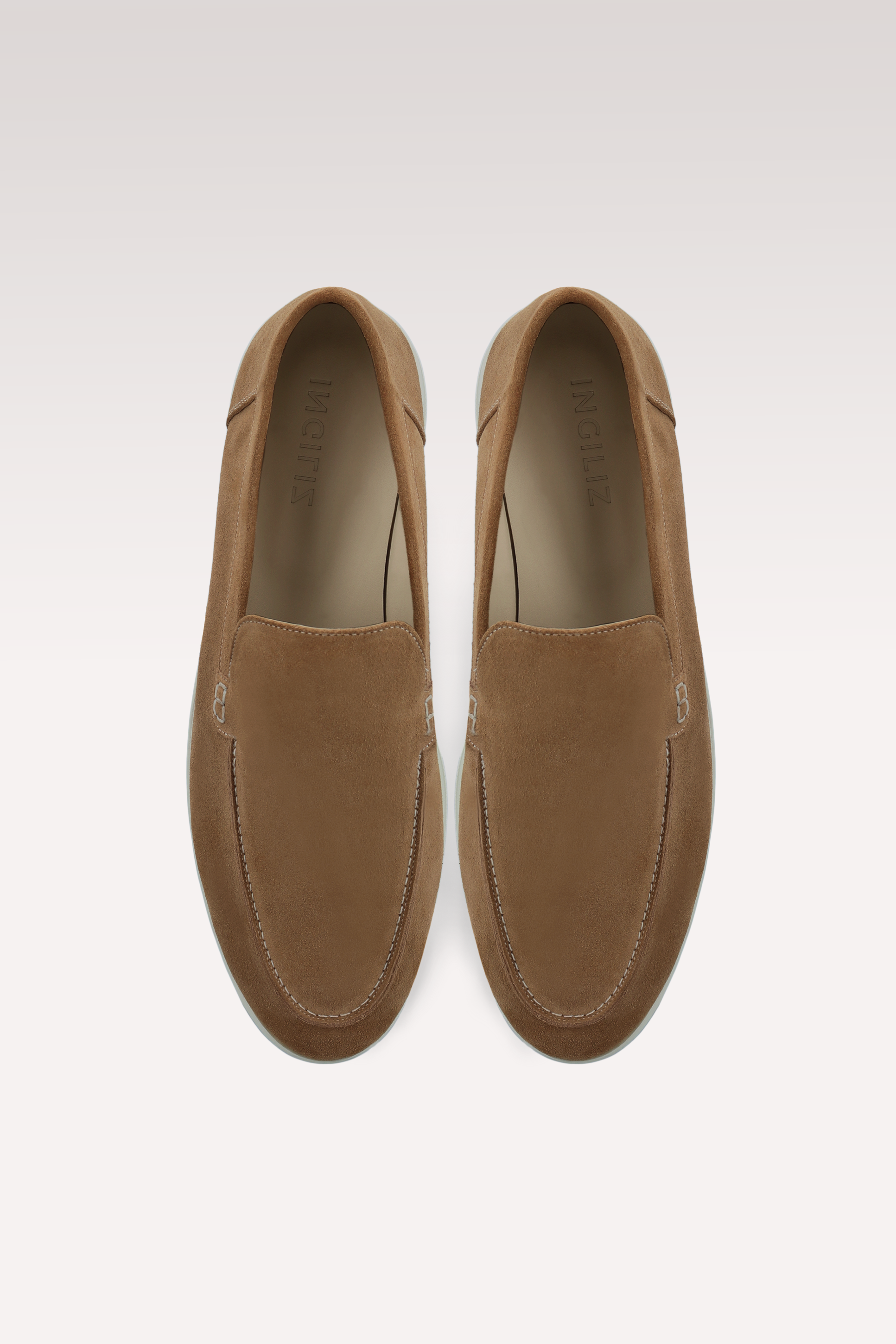 SENNA CHOCOLATE BROWN SUEDE LEATHER LOAFERS
