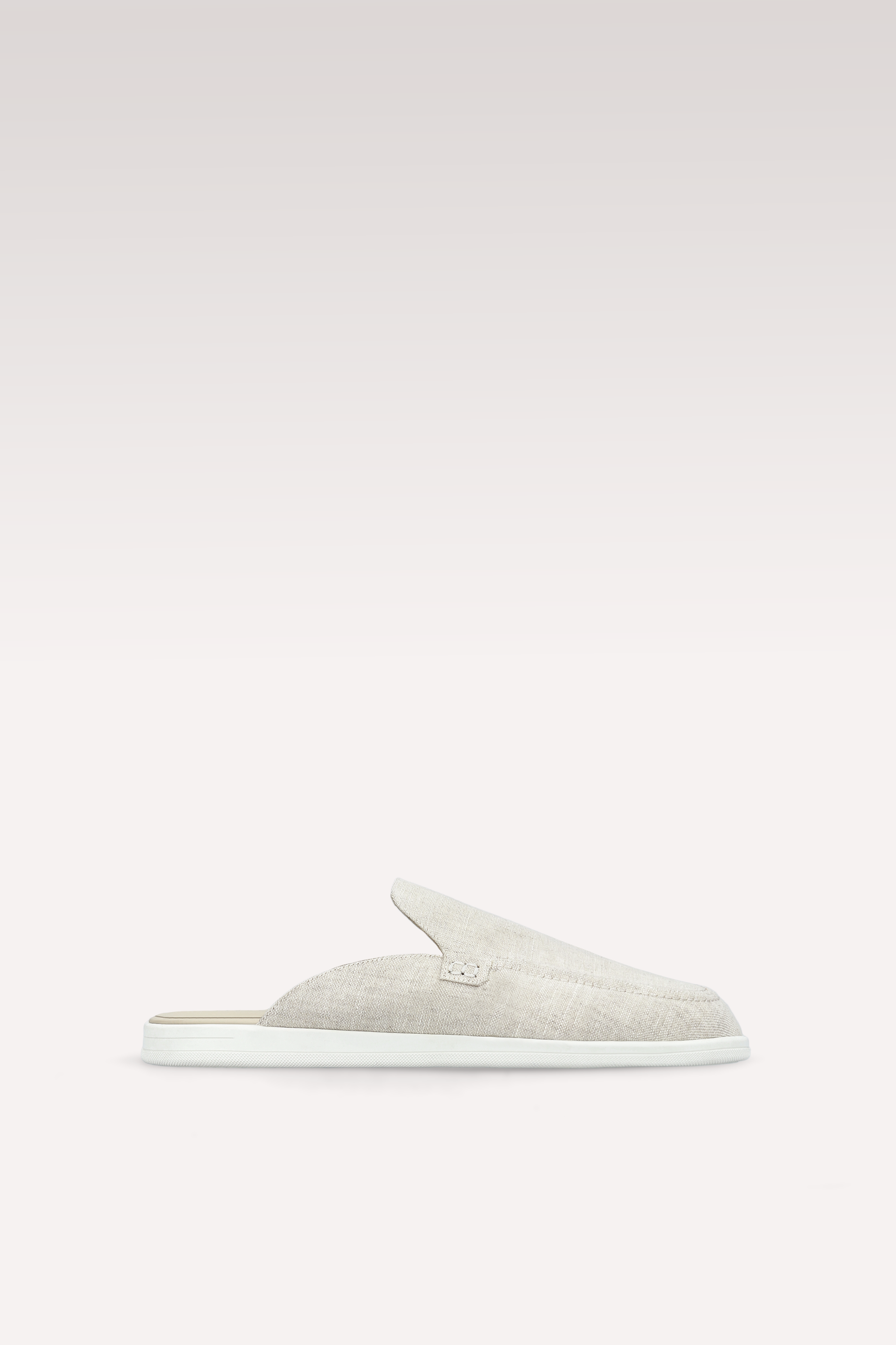 MONZA OFF WHITE LINEN MULES