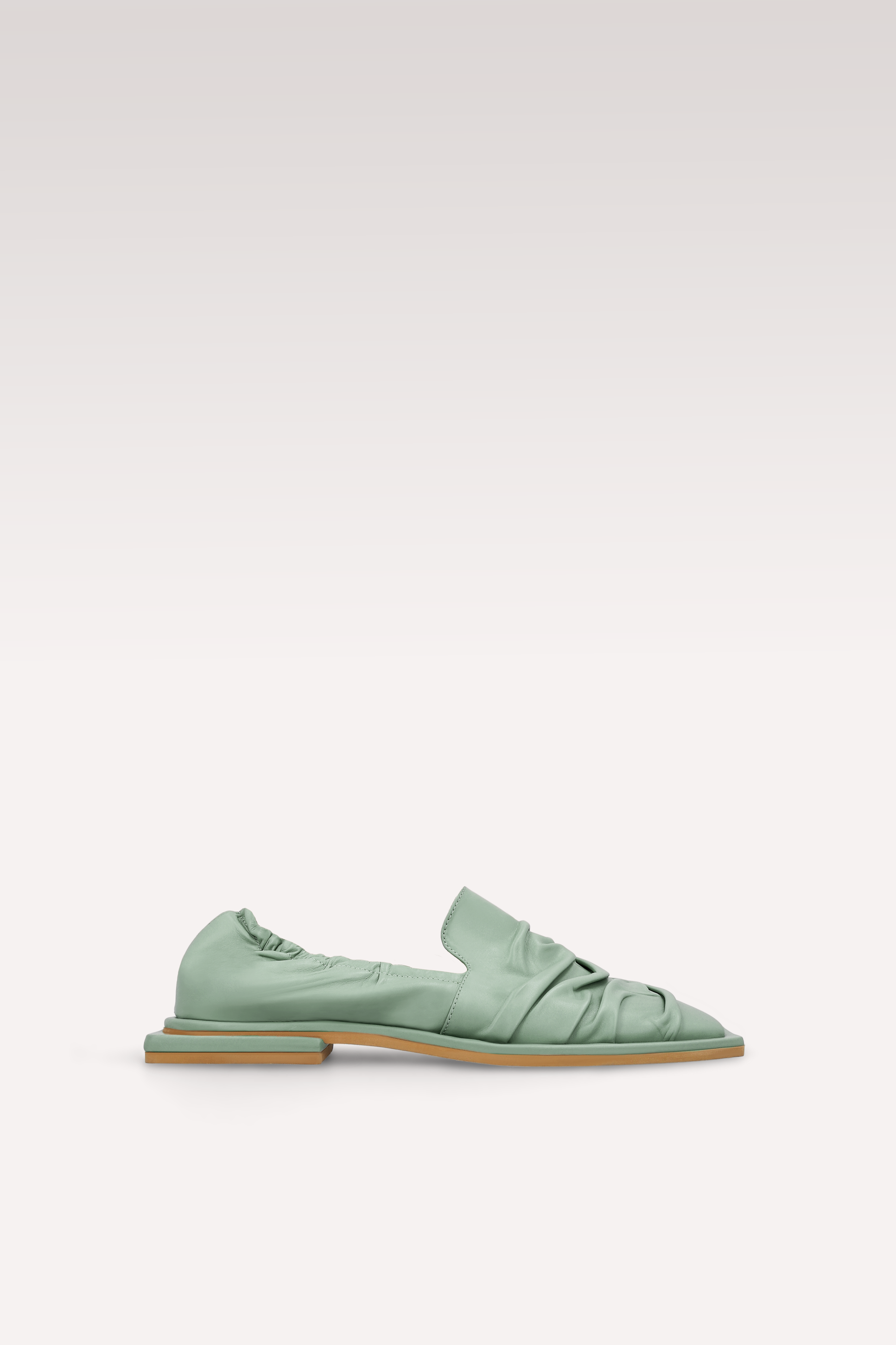 MOCASSINI GETA IN PELLE COLOR MENTA