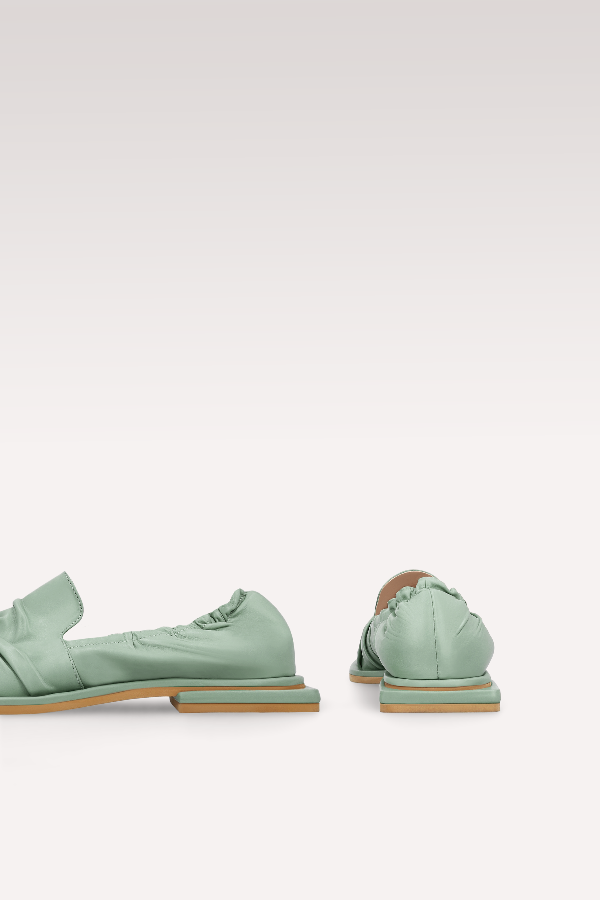 GETA MINT LEATHER LOAFERS