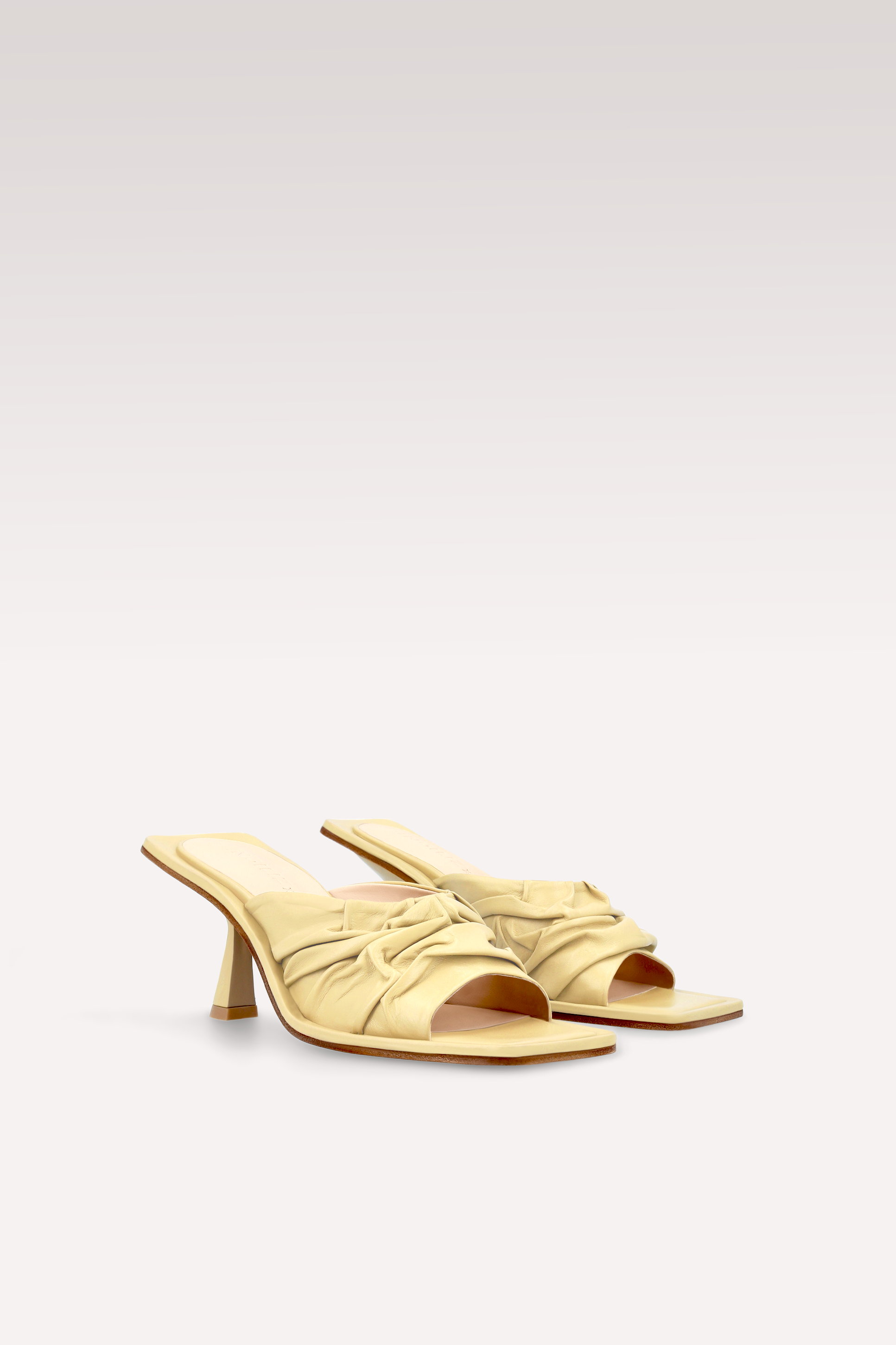 ZORI BANANA YELLOW LEATHER MULES