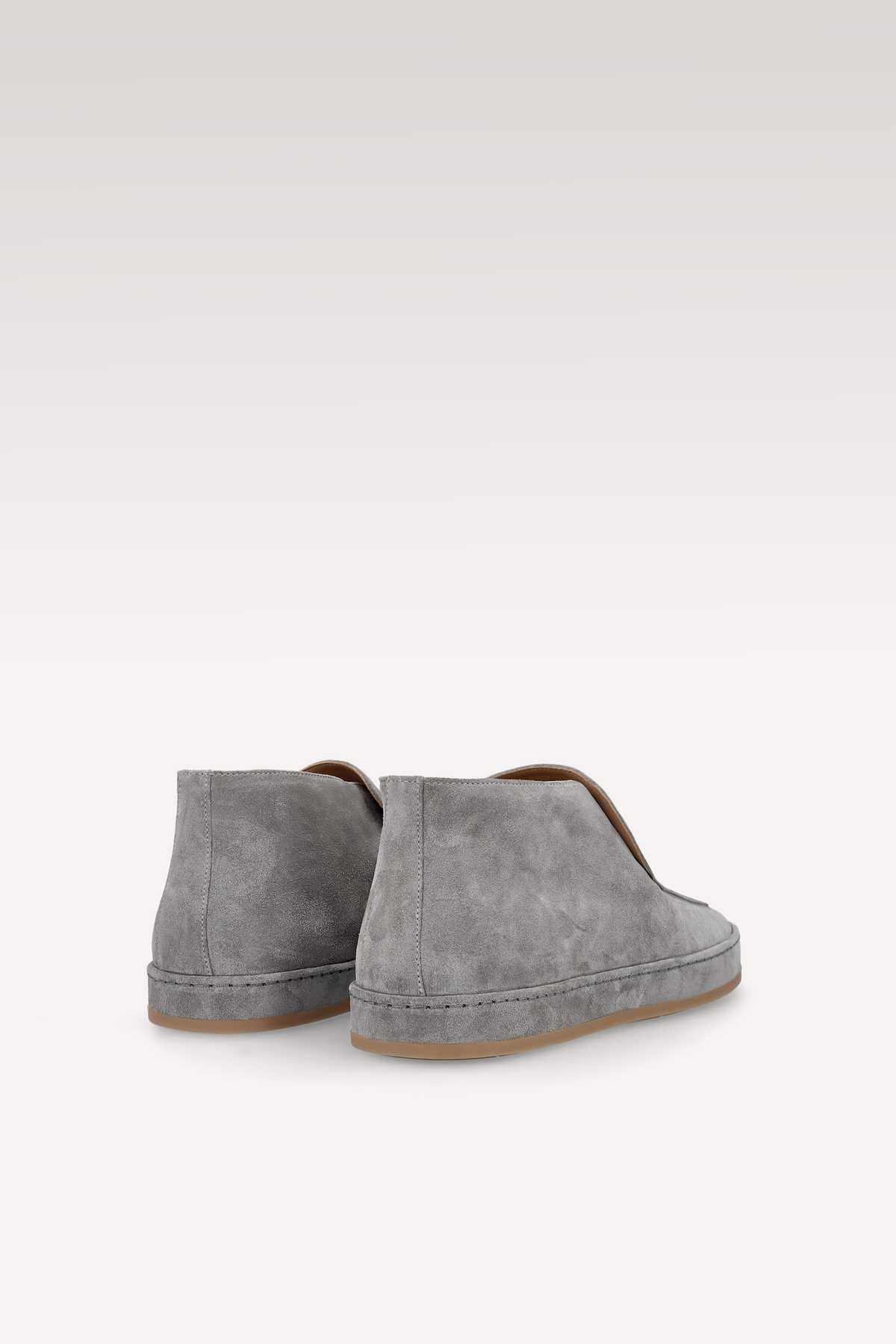 ROMEO GREY SUEDE LEATHER ANKLE BOOTS