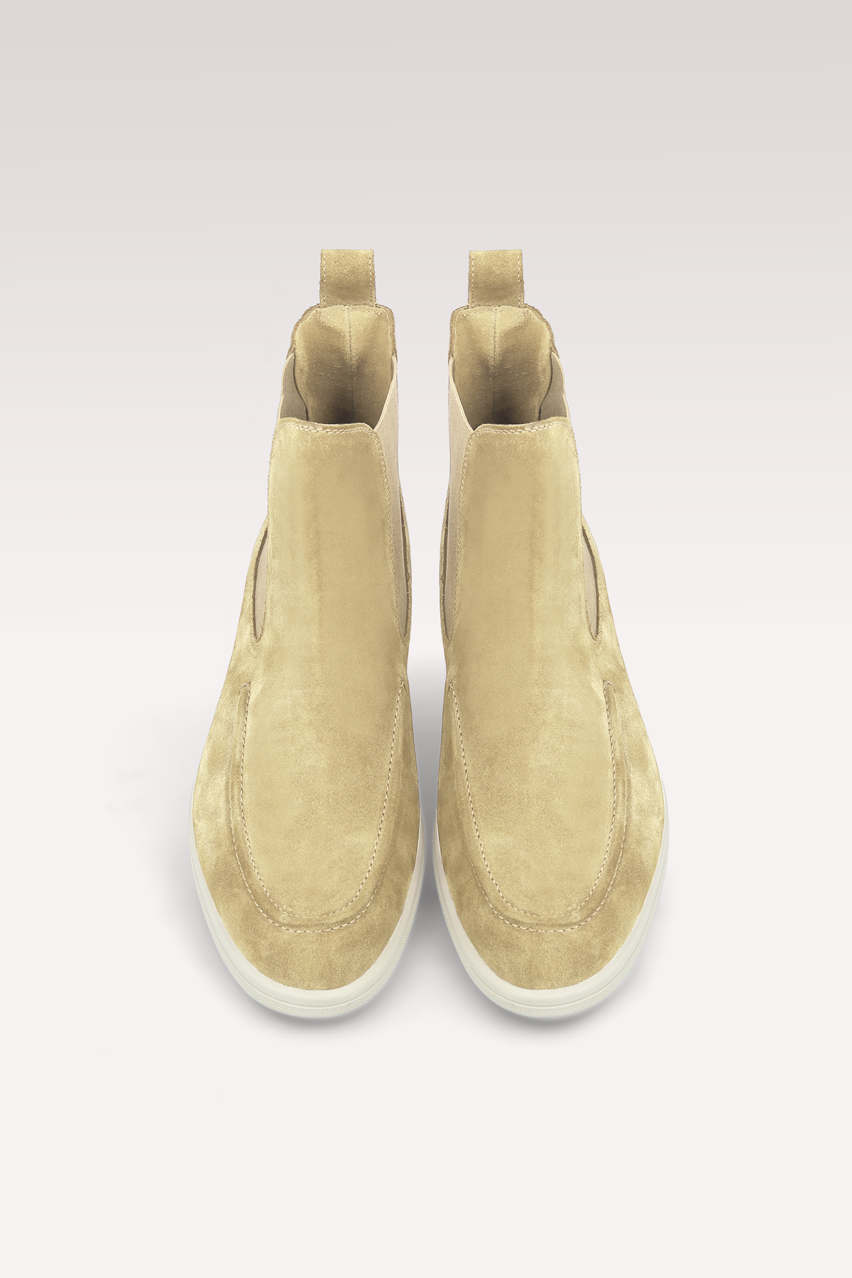VITO NUDE SUEDE LEATHER ANKLE BOOTS