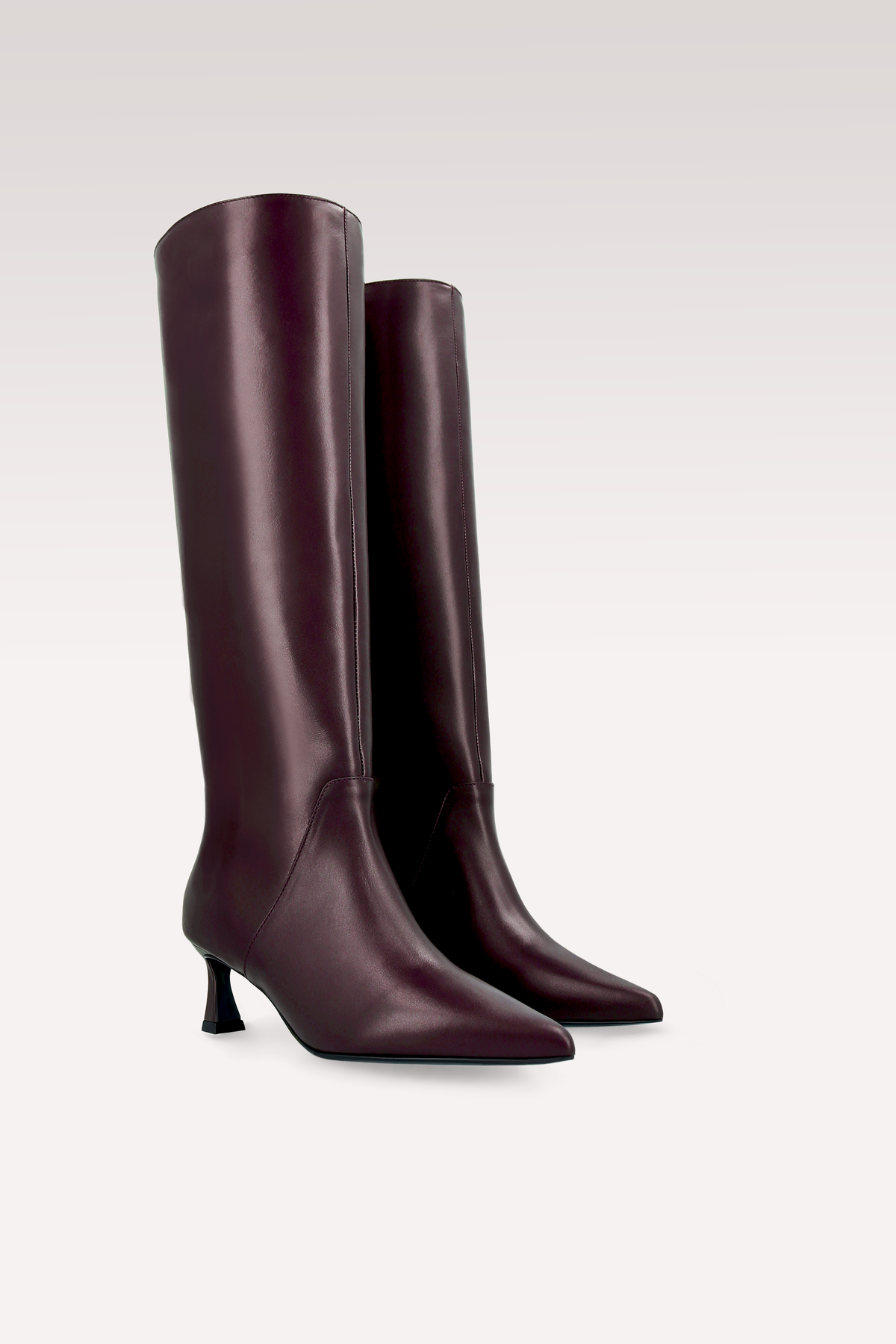 SORELLA BORDEAUX LEATHER BOOTS